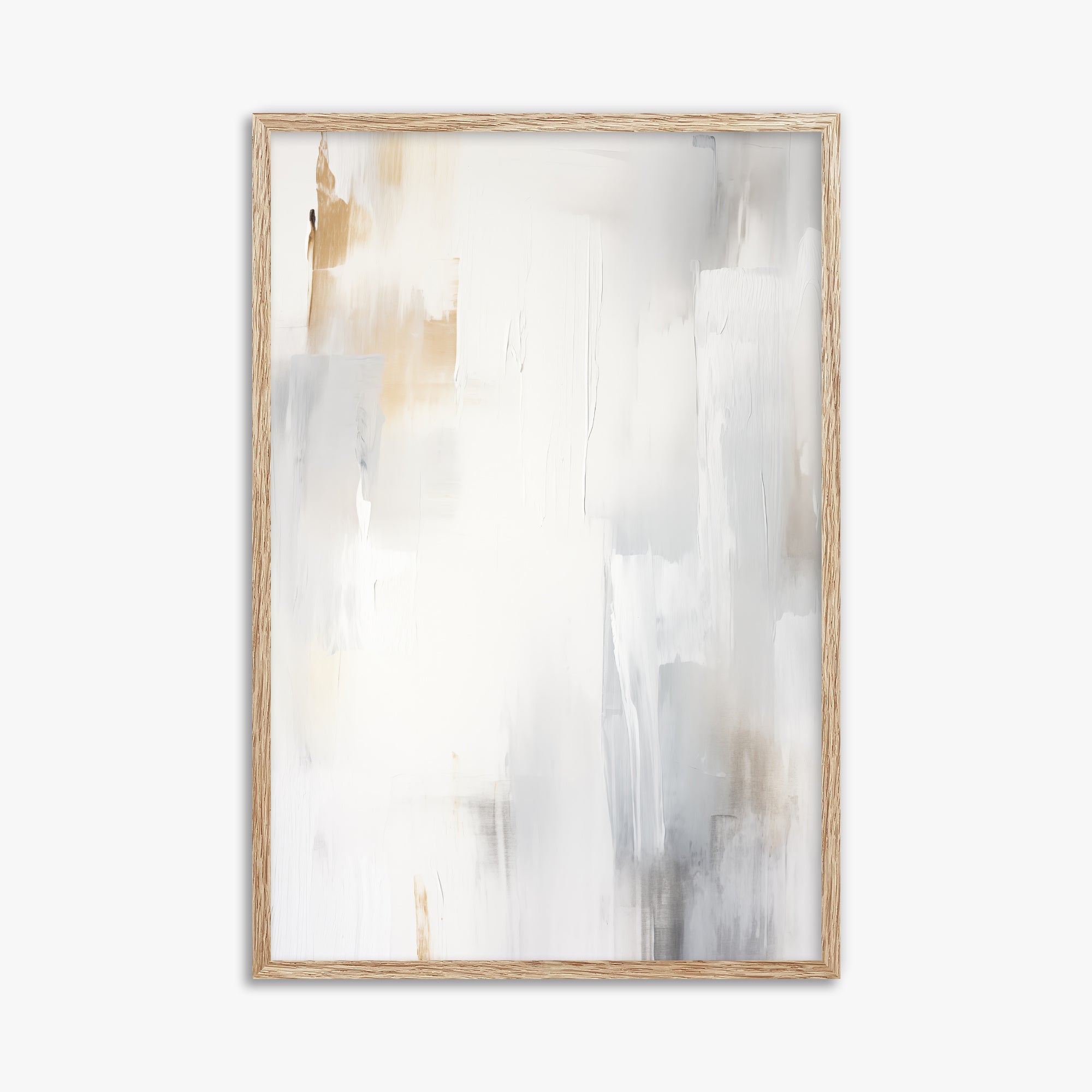Opaline Mist, 61x91cm Framed Poster With Raw Oak Frame