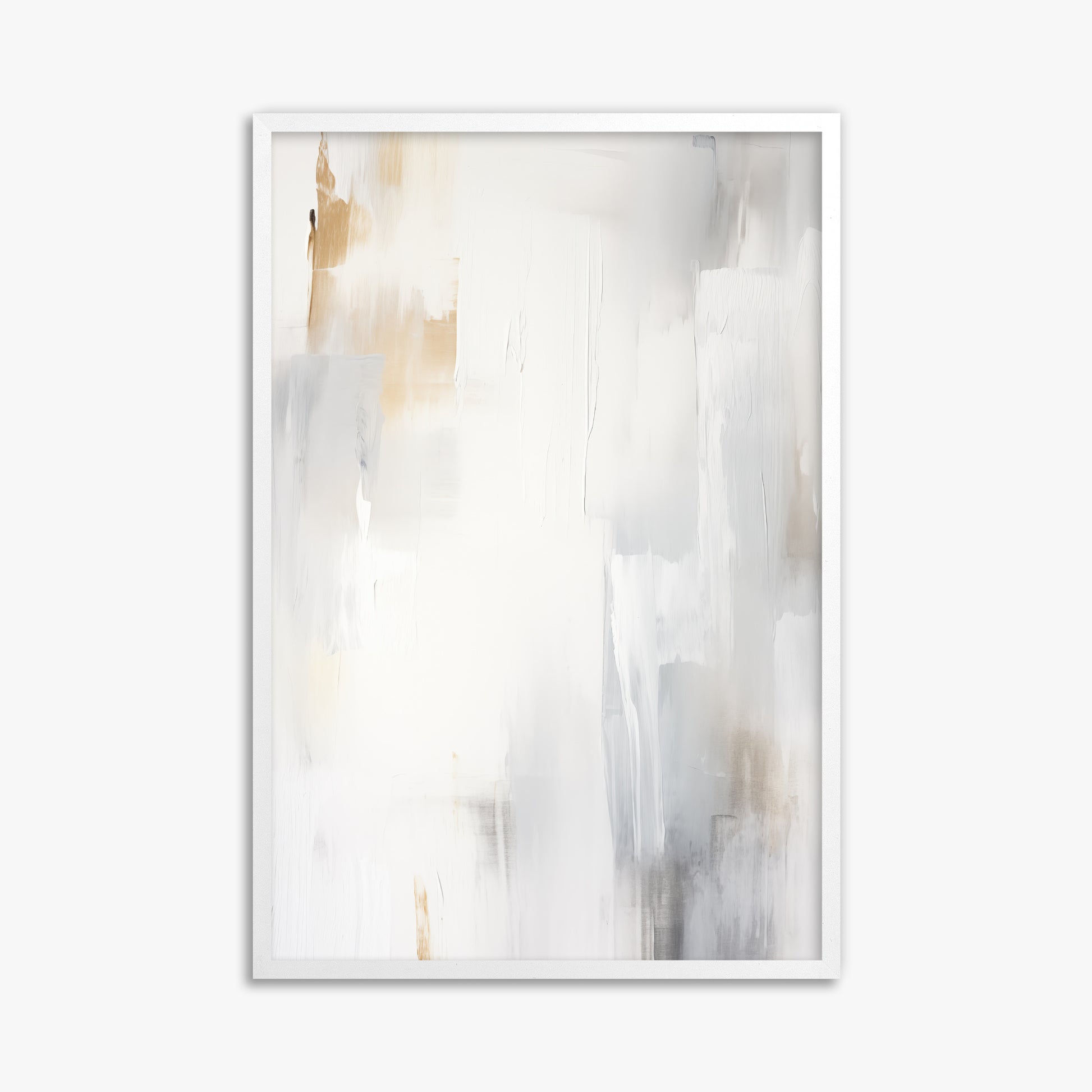 Opaline Mist, 61x91cm Framed Poster With White Frame