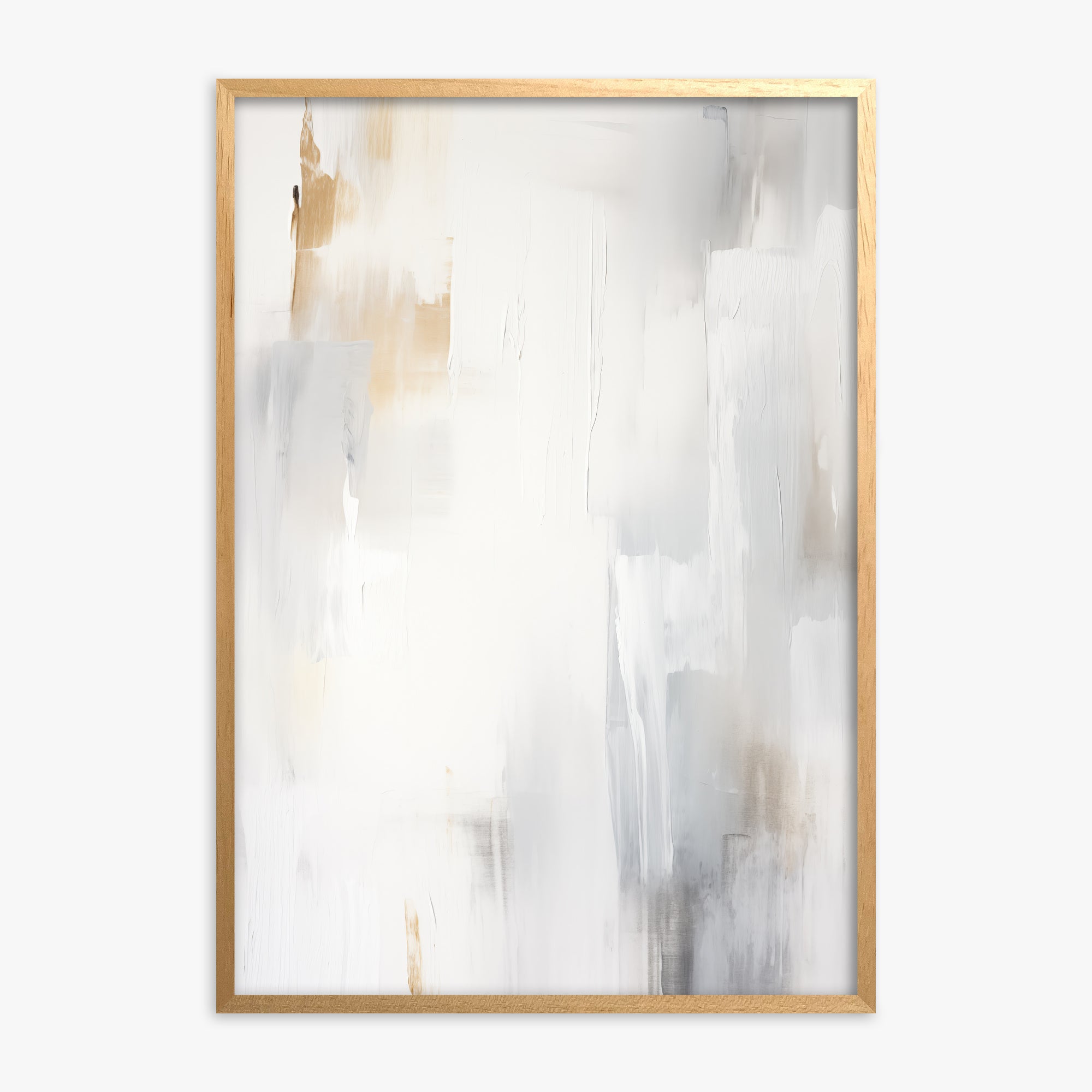 Opaline Mist, Oak Framed Poster With Oak Frame