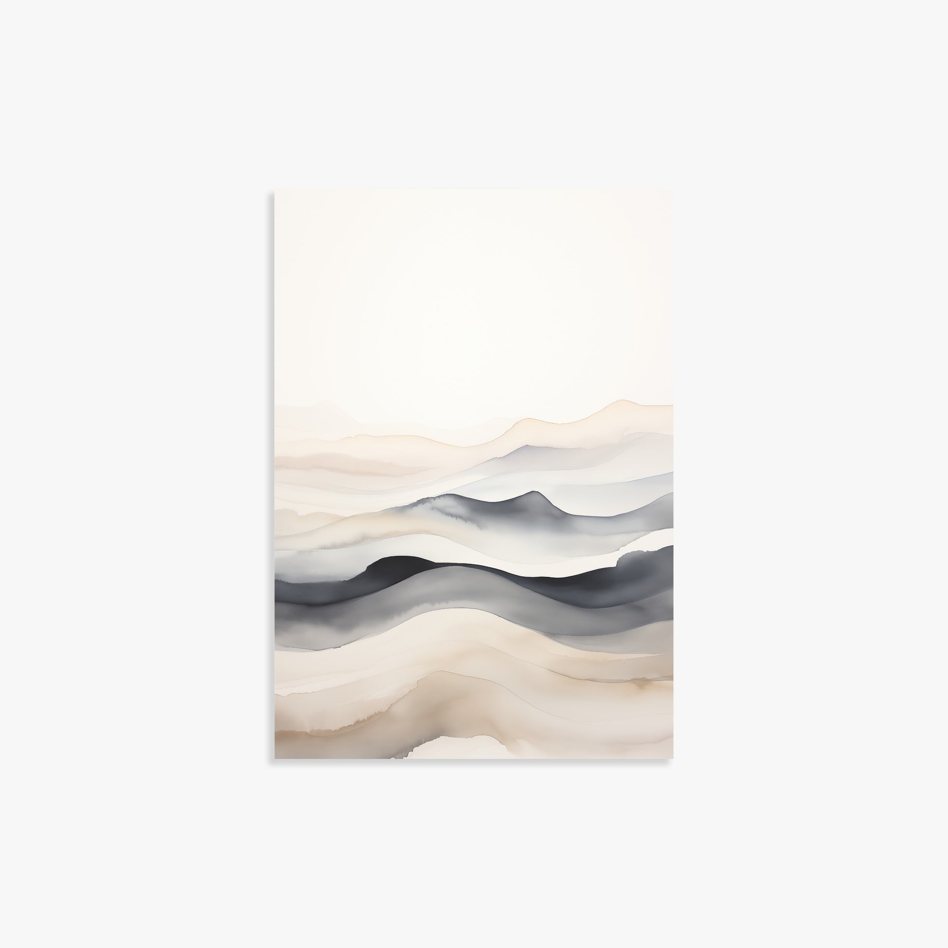 Misty Horizon Flow, 21x30cm Poster Unframed