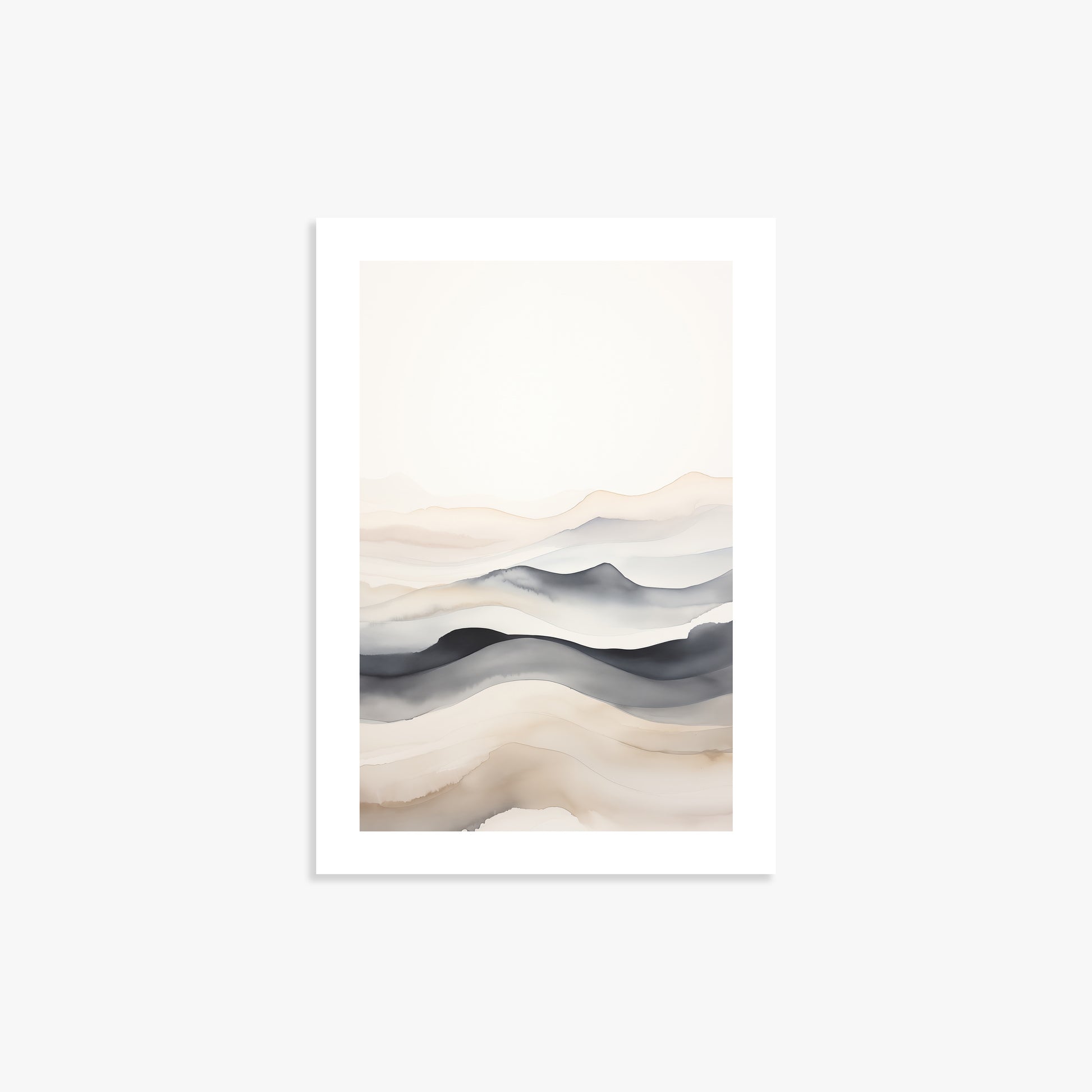 Misty Horizon Flow, 21x30cm Poster Unframed