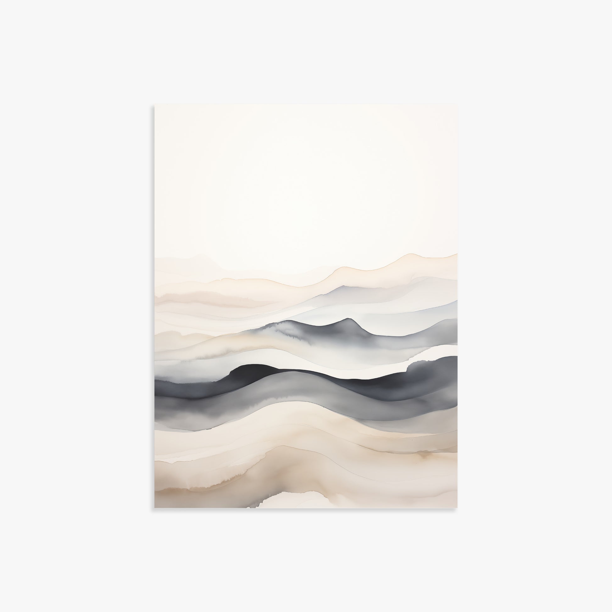 Misty Horizon Flow, 30x40cm Poster Unframed