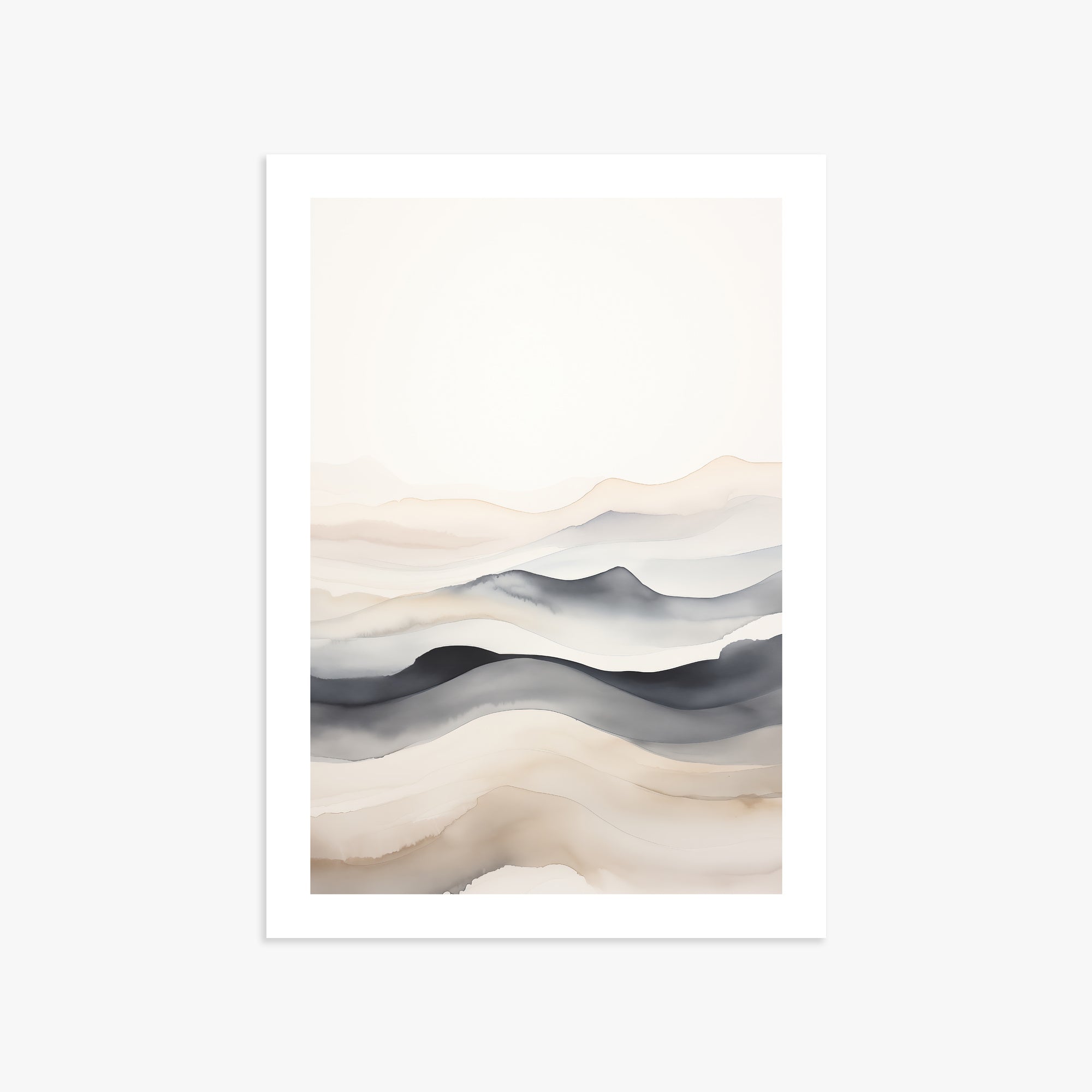 Misty Horizon Flow, 50x70cm Poster Unframed