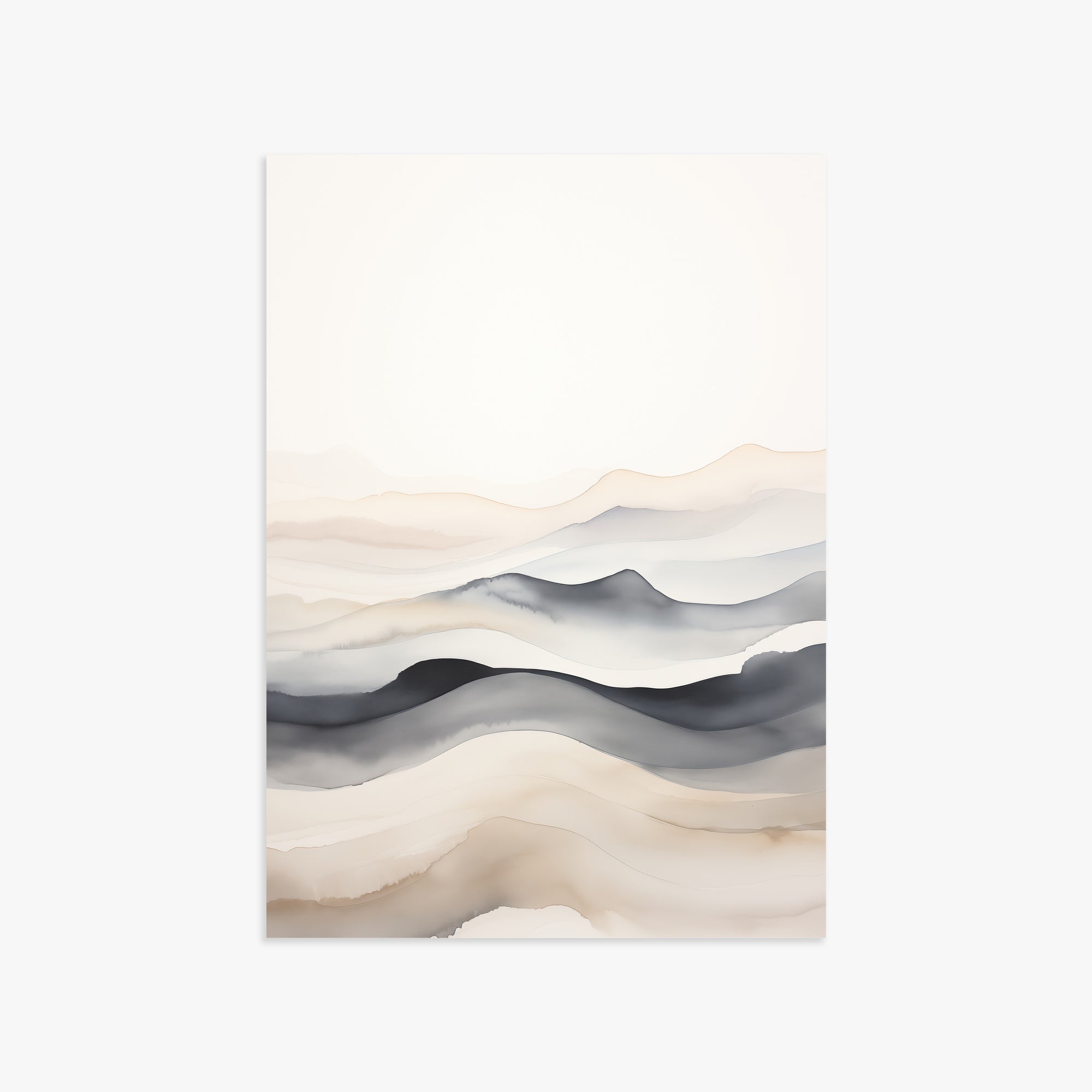 Misty Horizon Flow, 50x70cm Poster Unframed