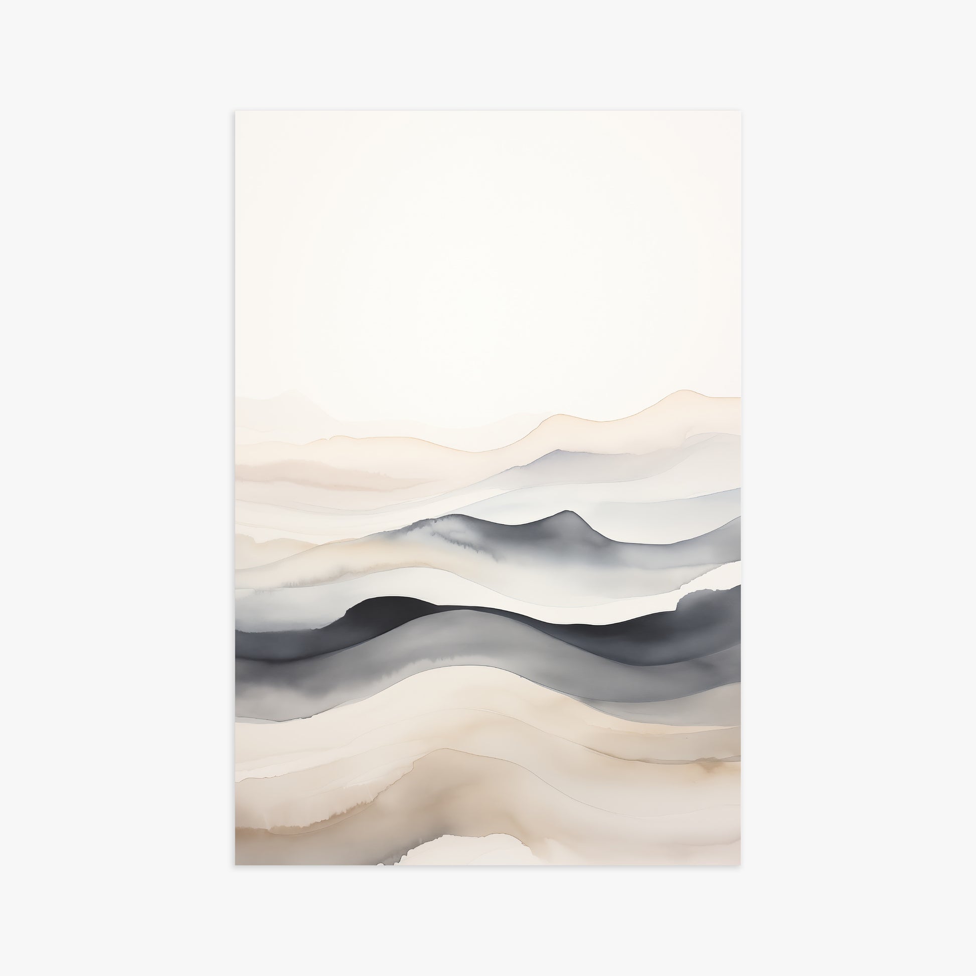 Misty Horizon Flow, 61x91cm Poster Unframed