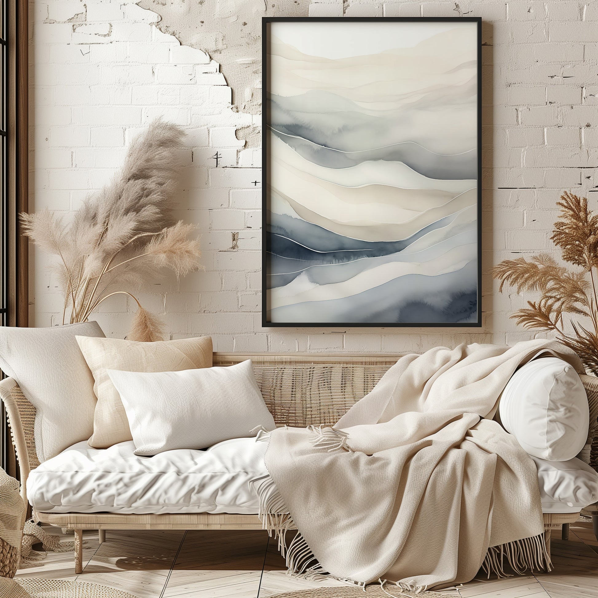 Design Concept No. 29 for Misty Mountains Flow Modern Poster Art