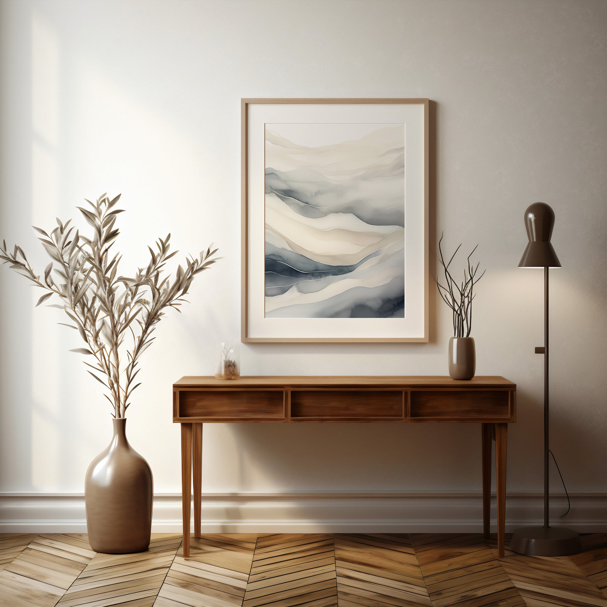 Design Concept No. 37 for Misty Mountains Flow Modern Poster Art