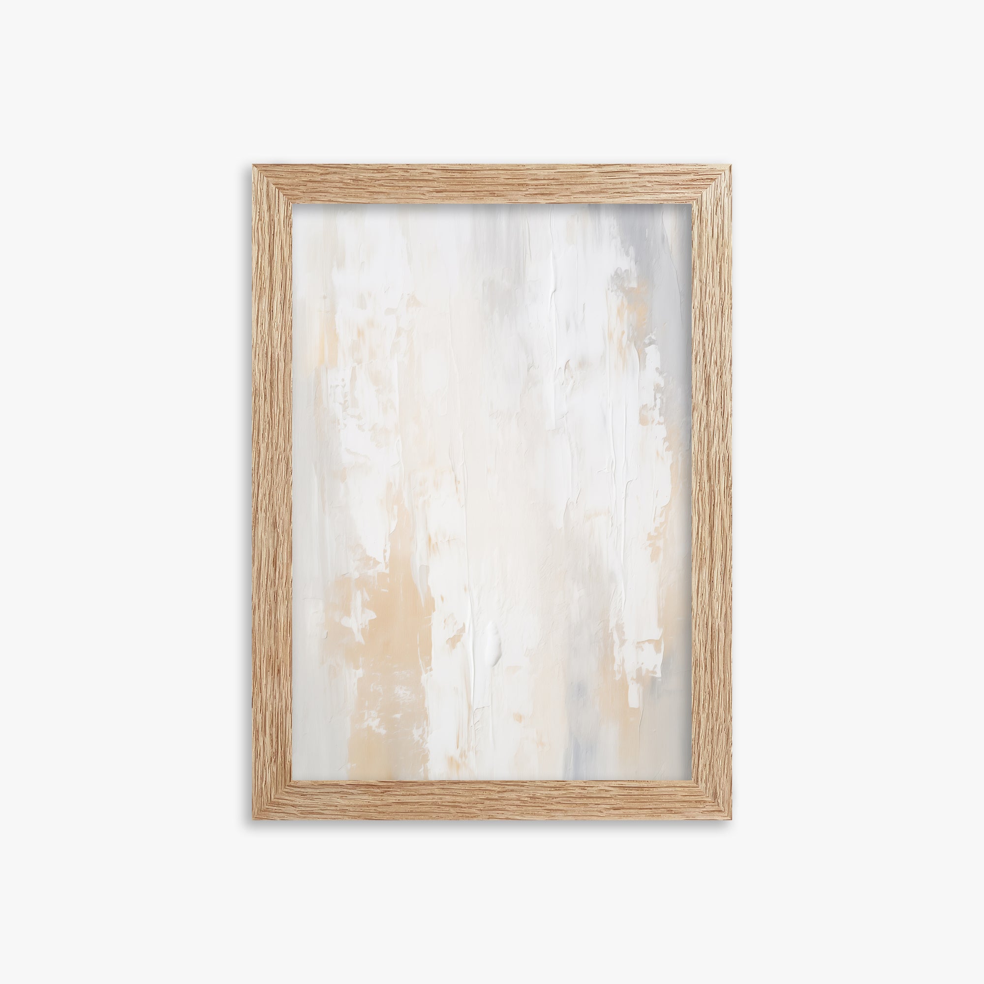 Antik Textured Wall, 21x30cm Framed Poster With Raw Oak Frame