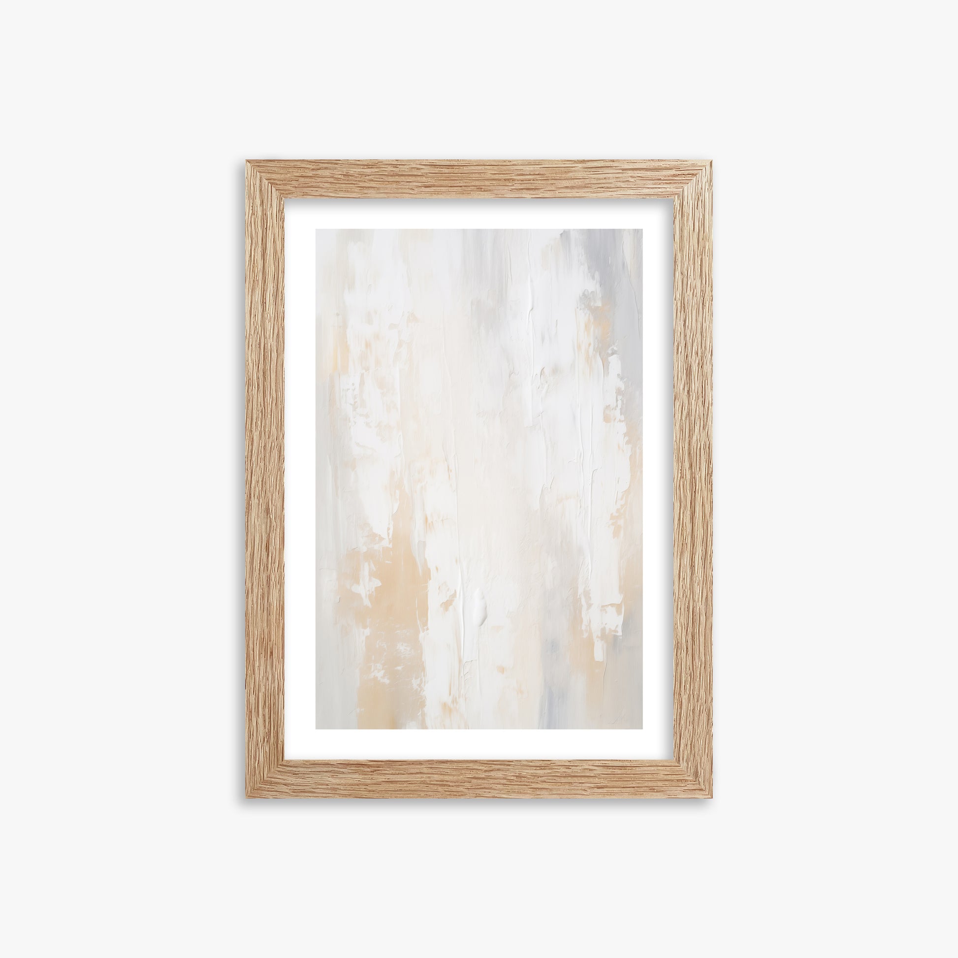 Antik Textured Wall, 21x30cm Framed Poster With Raw Oak Frame