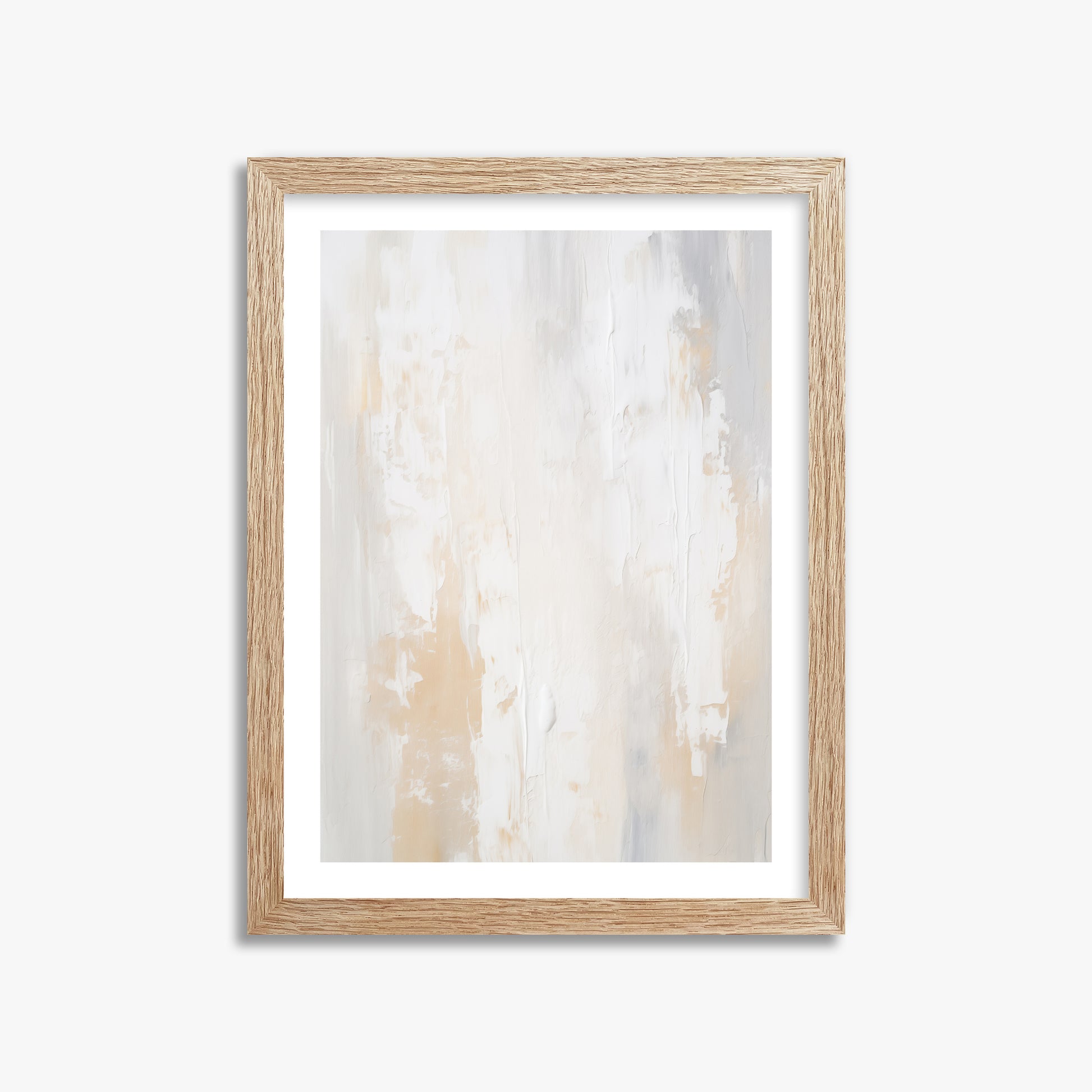 Antik Textured Wall, 30x40cm Framed Poster With Raw Oak Frame
