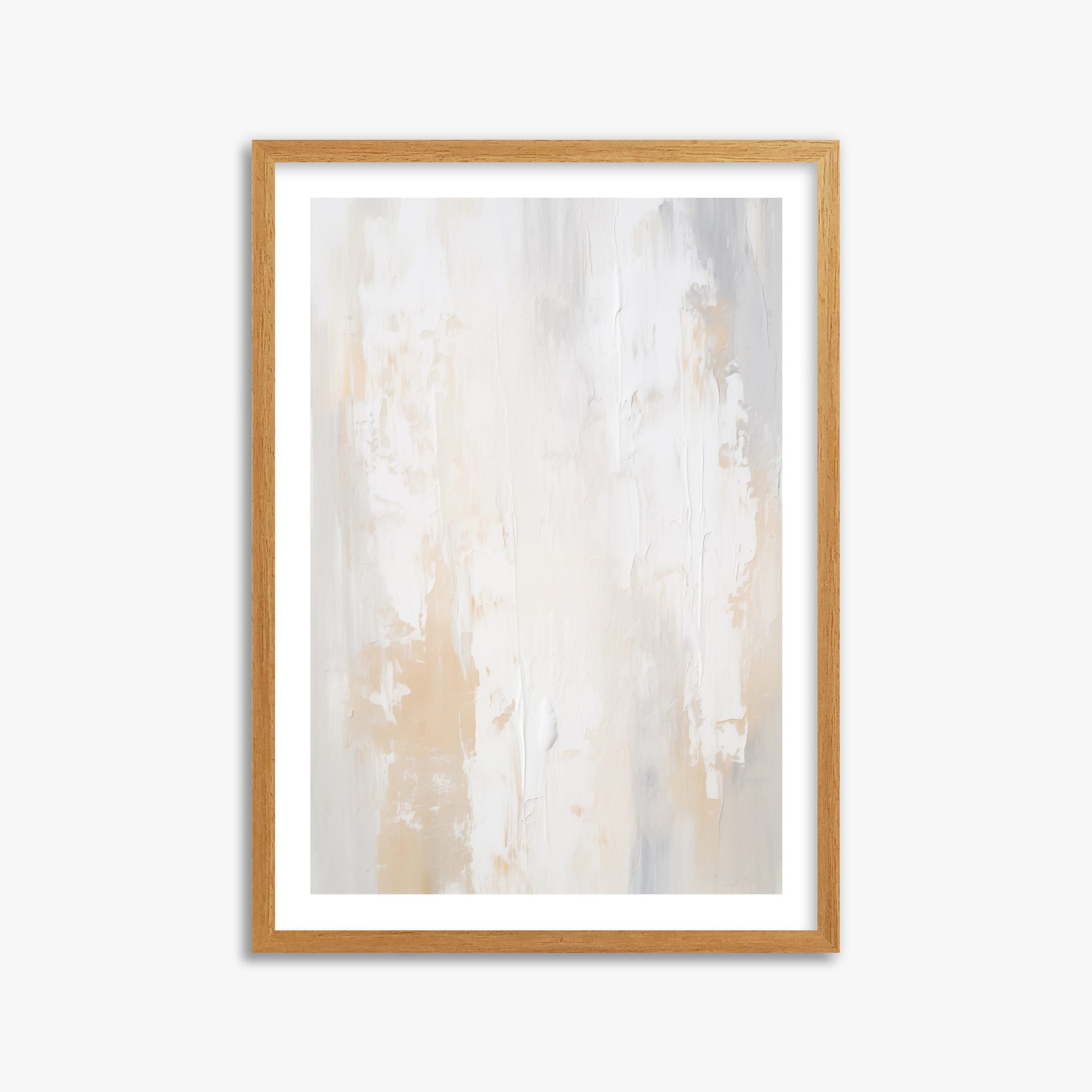 Antik Textured Wall, 50x70cm Framed Poster With Oak Frame