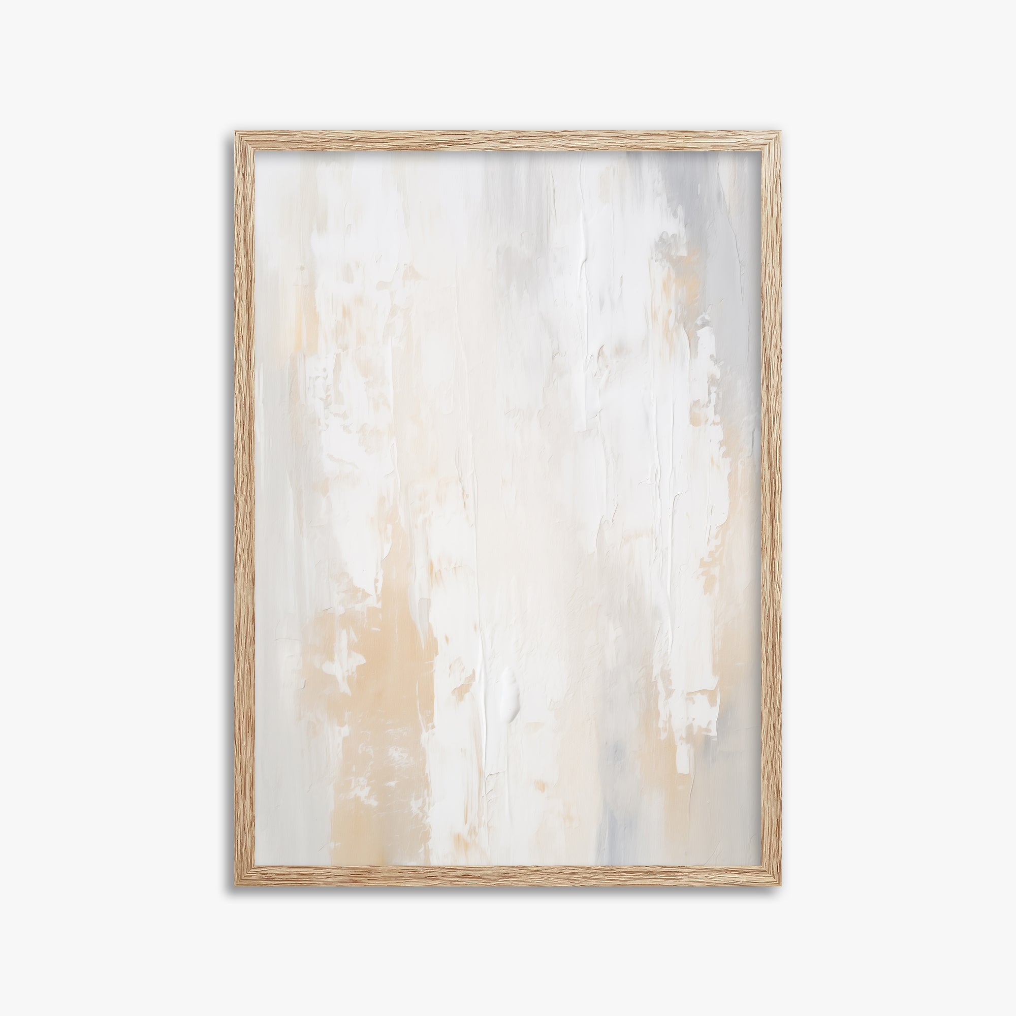 Antik Textured Wall, 50x70cm Framed Poster With Raw Oak Frame