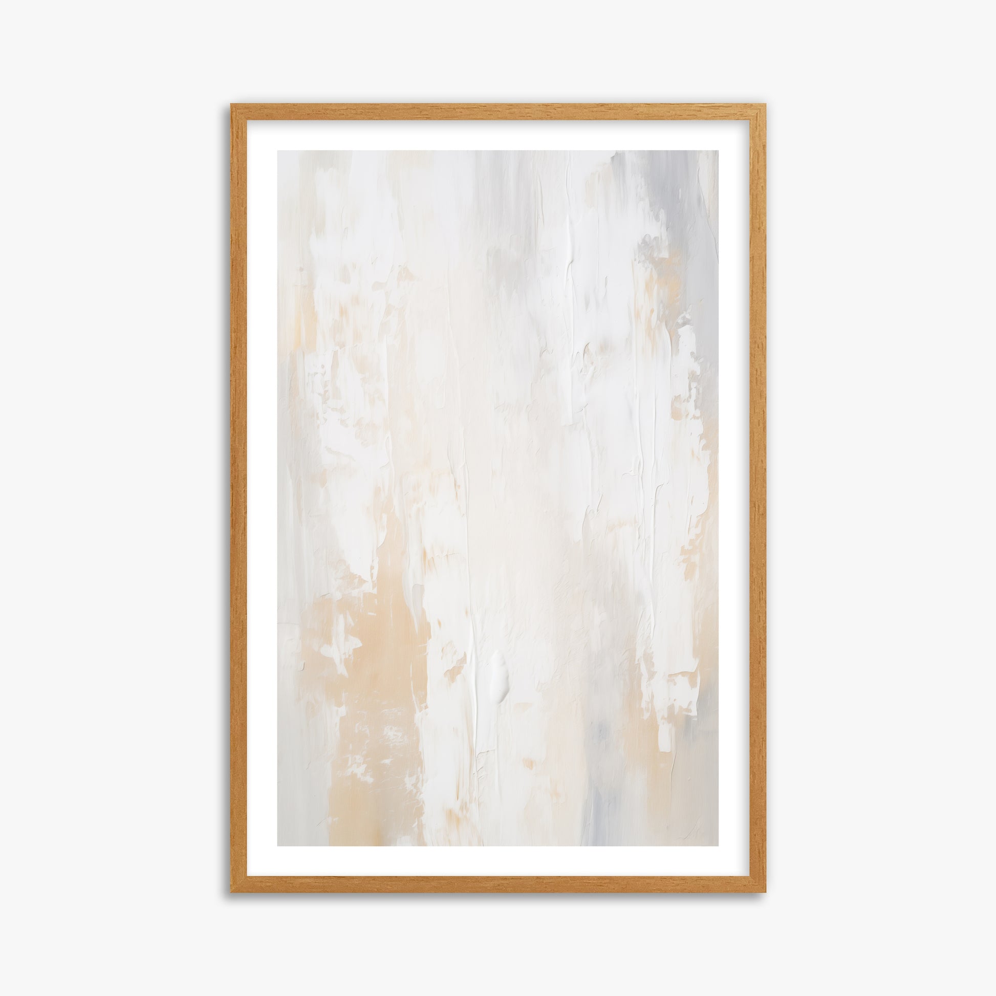 Antik Textured Wall, 61x91cm Framed Poster With Oak Frame