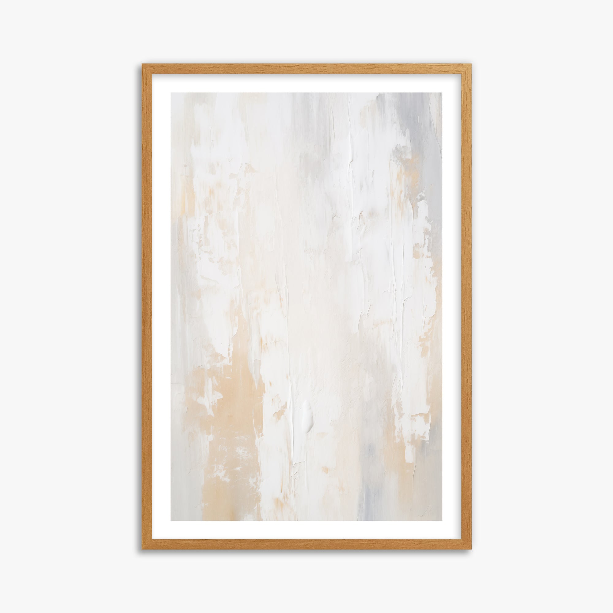 Antik Textured Wall, 61x91cm Framed Poster With Oak Frame