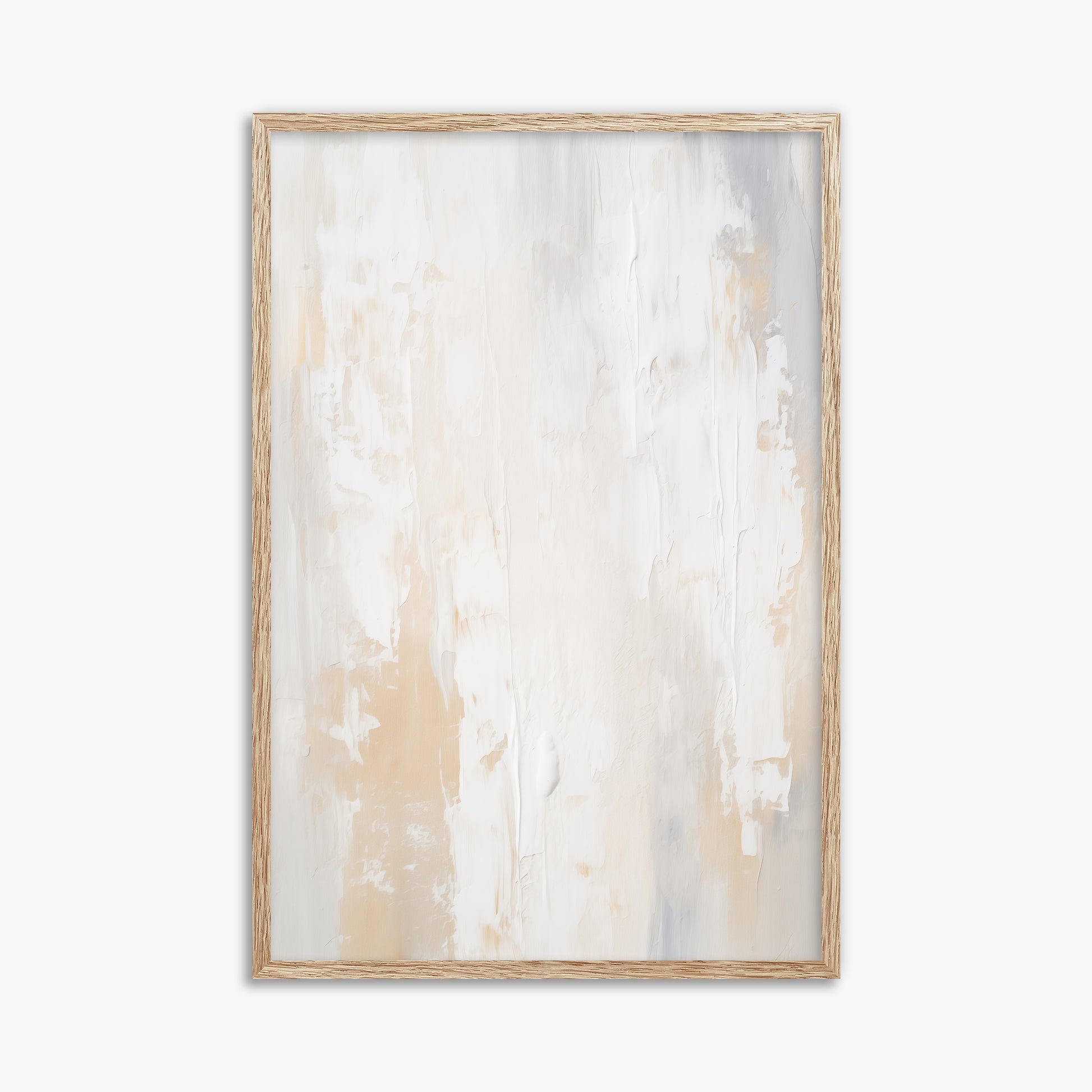 Antik Textured Wall, 61x91cm Framed Poster With Raw Oak Frame