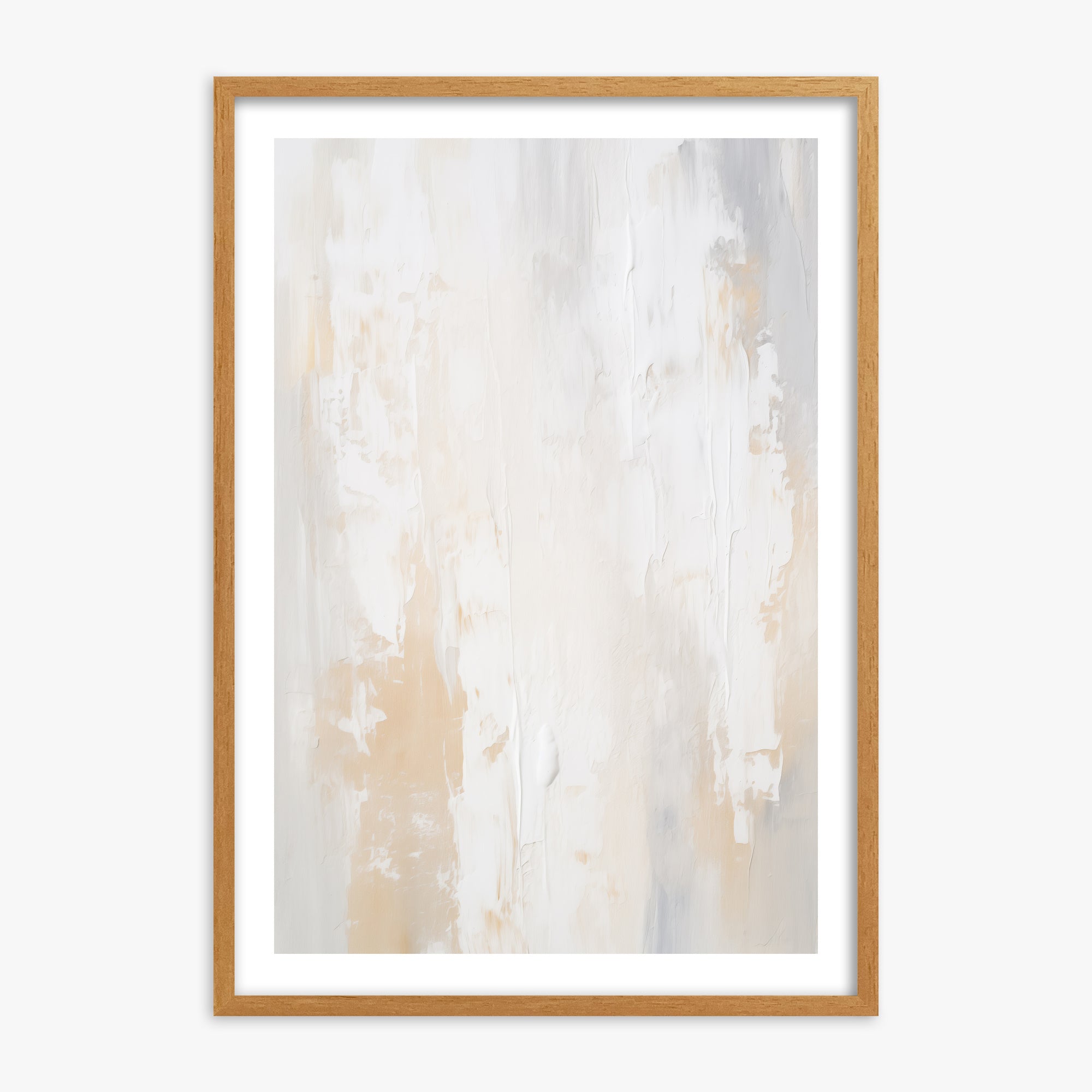Antik Textured Wall, 70x100cm Framed Poster With Oak Frame