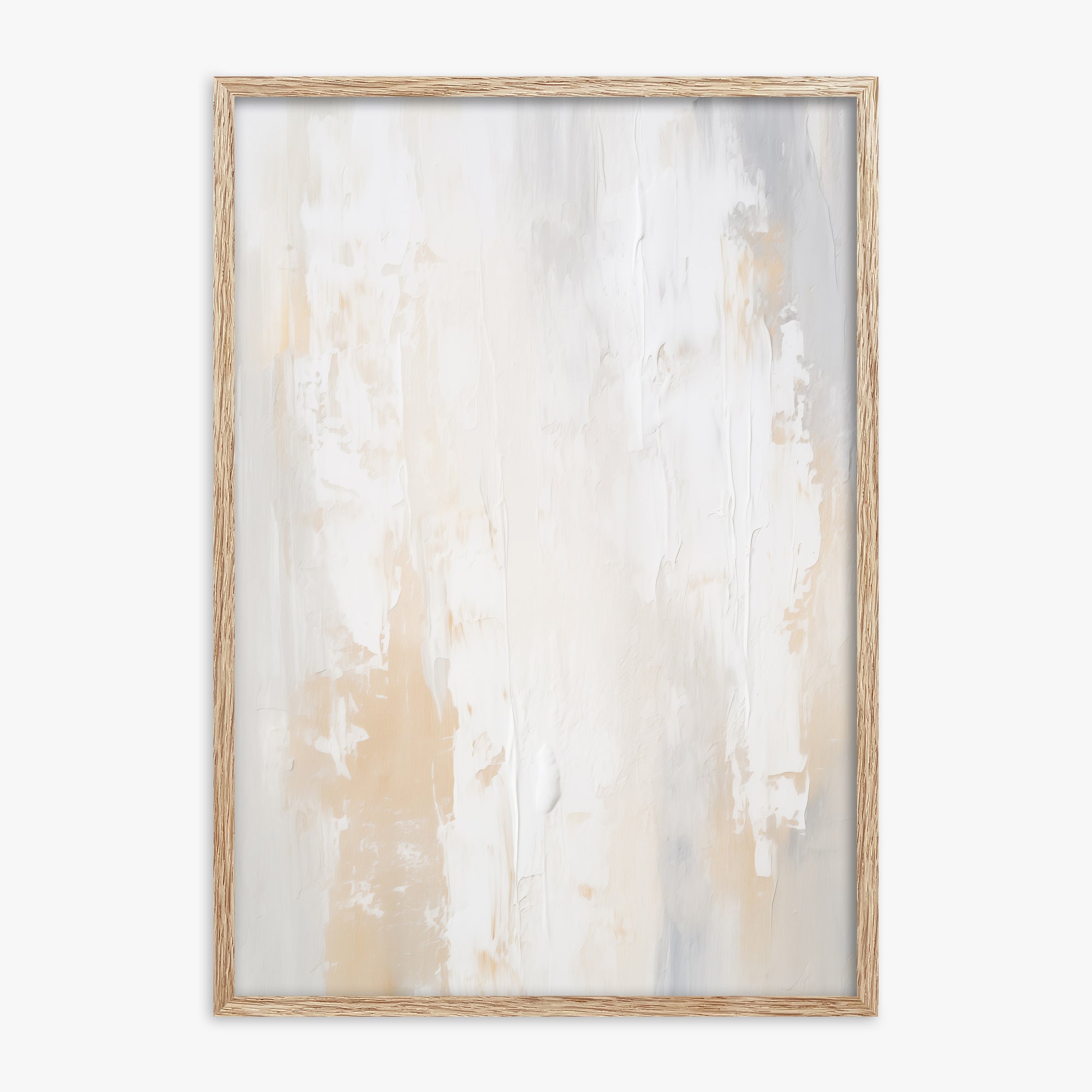 Antik Textured Wall, 70x100cm Framed Poster With Raw Oak Frame