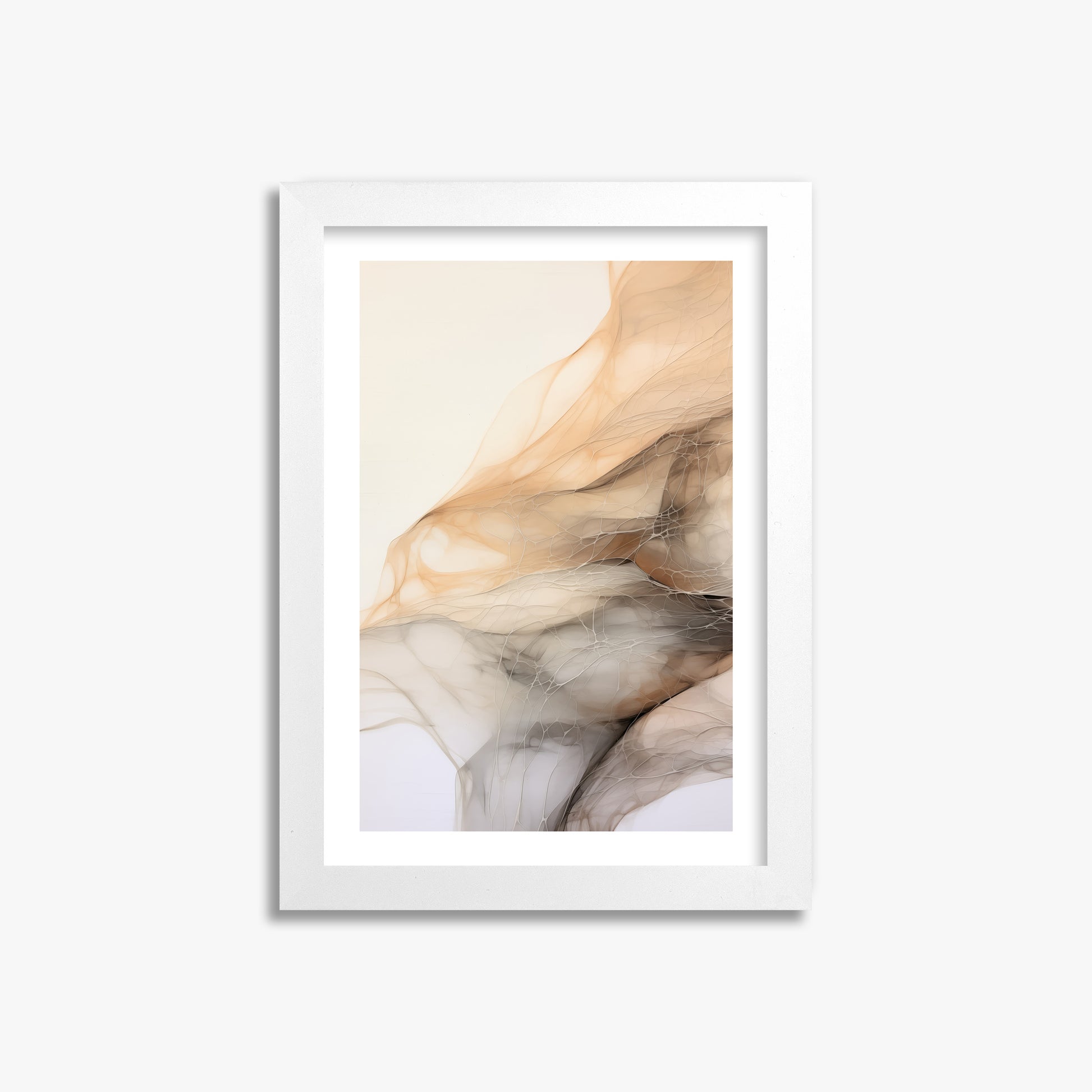 Sepia Vein Web, 21x30cm Whitek Framed Art Reproduction