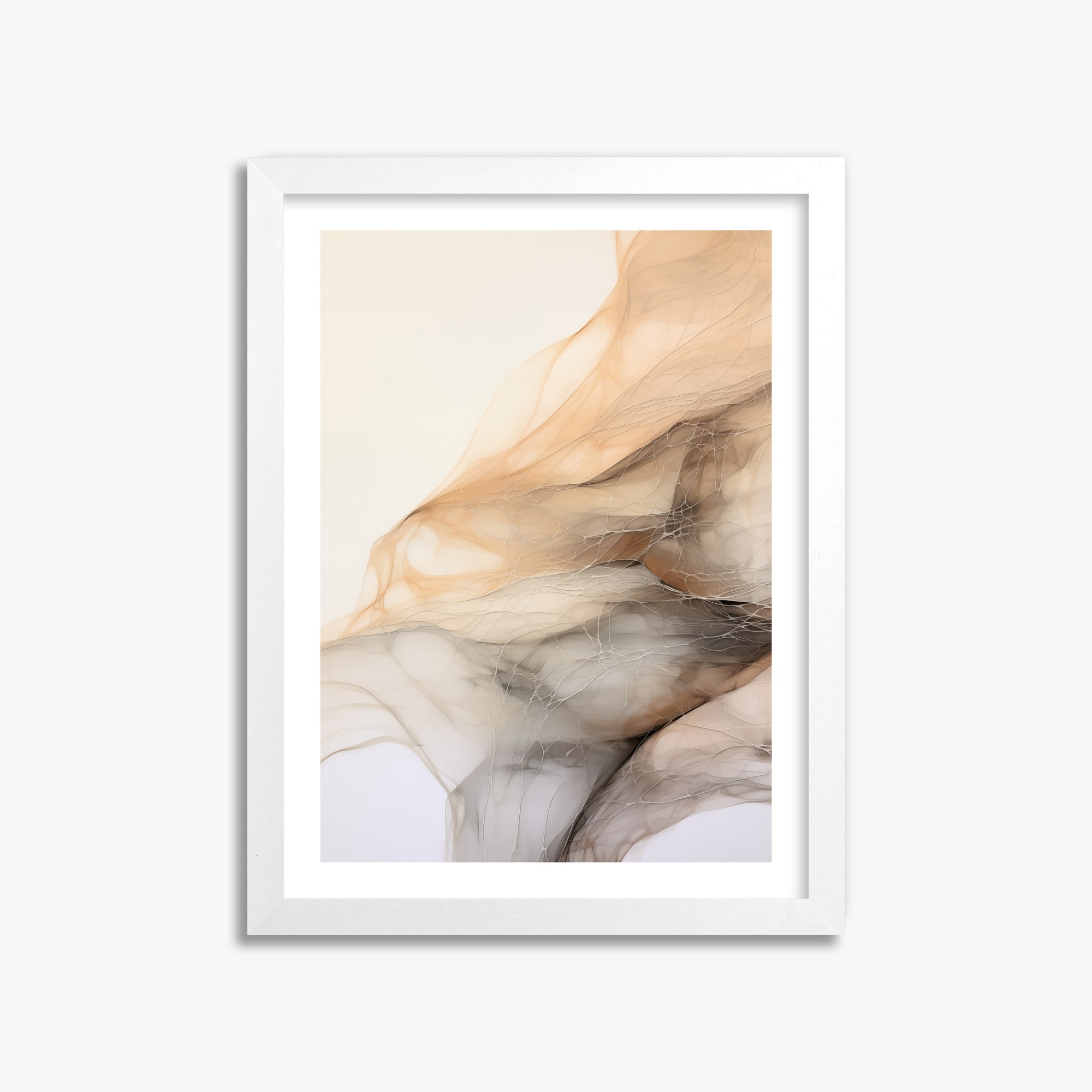 Sepia Vein Web, 30x40cm Whitek Framed Art Reproduction