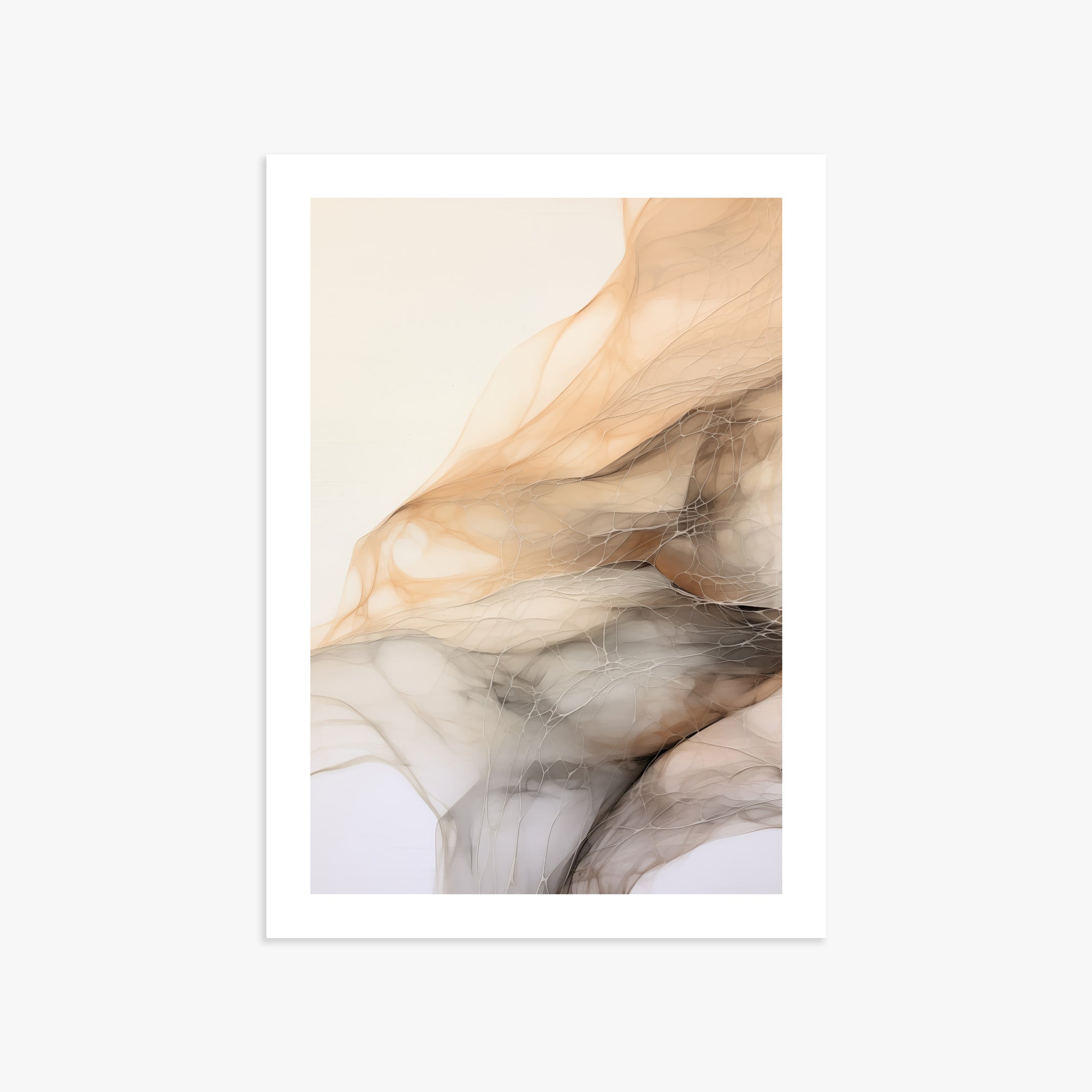 Sepia Vein Web, 50x70cm Printed Poster