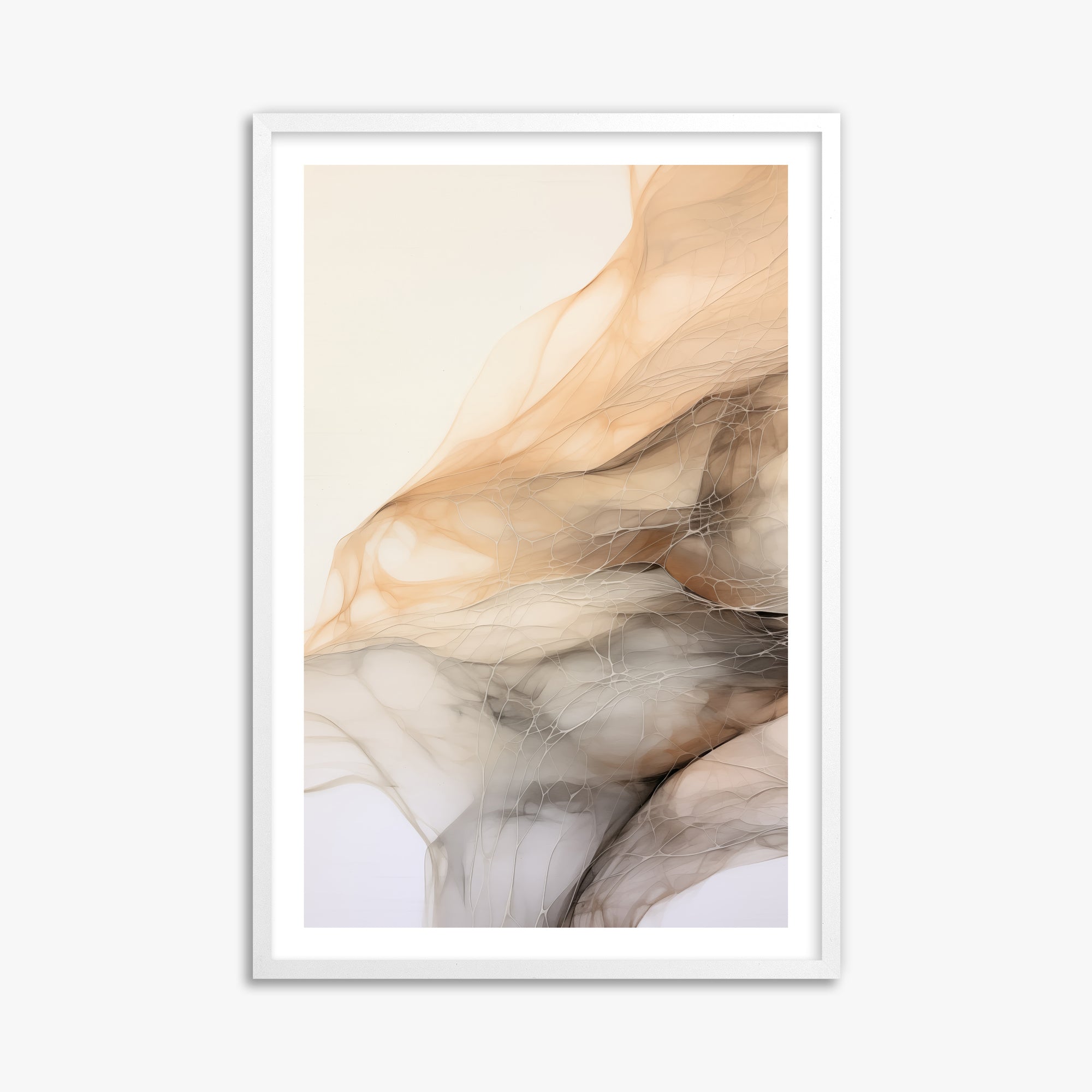 Sepia Vein Web, 61x91cm Whitek Framed Art Reproduction