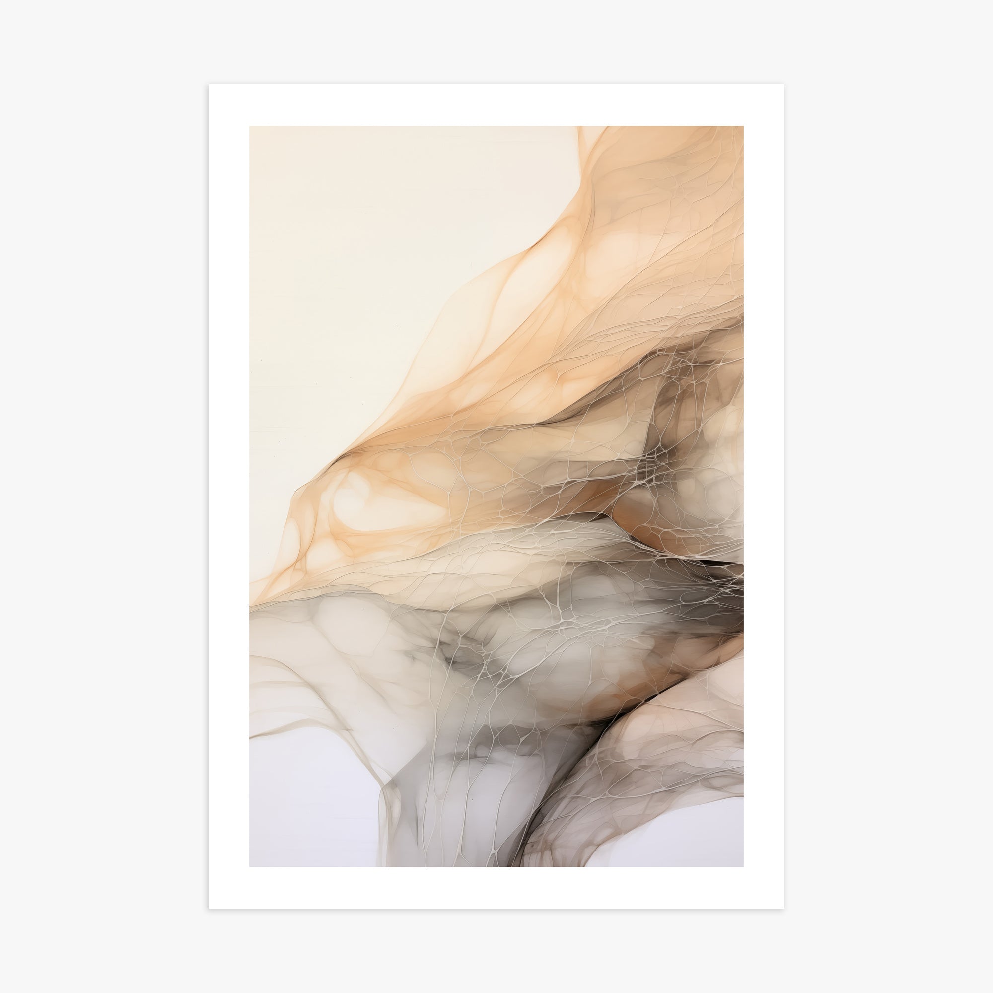 Sepia Vein Web, 70x100cm Printed Poster