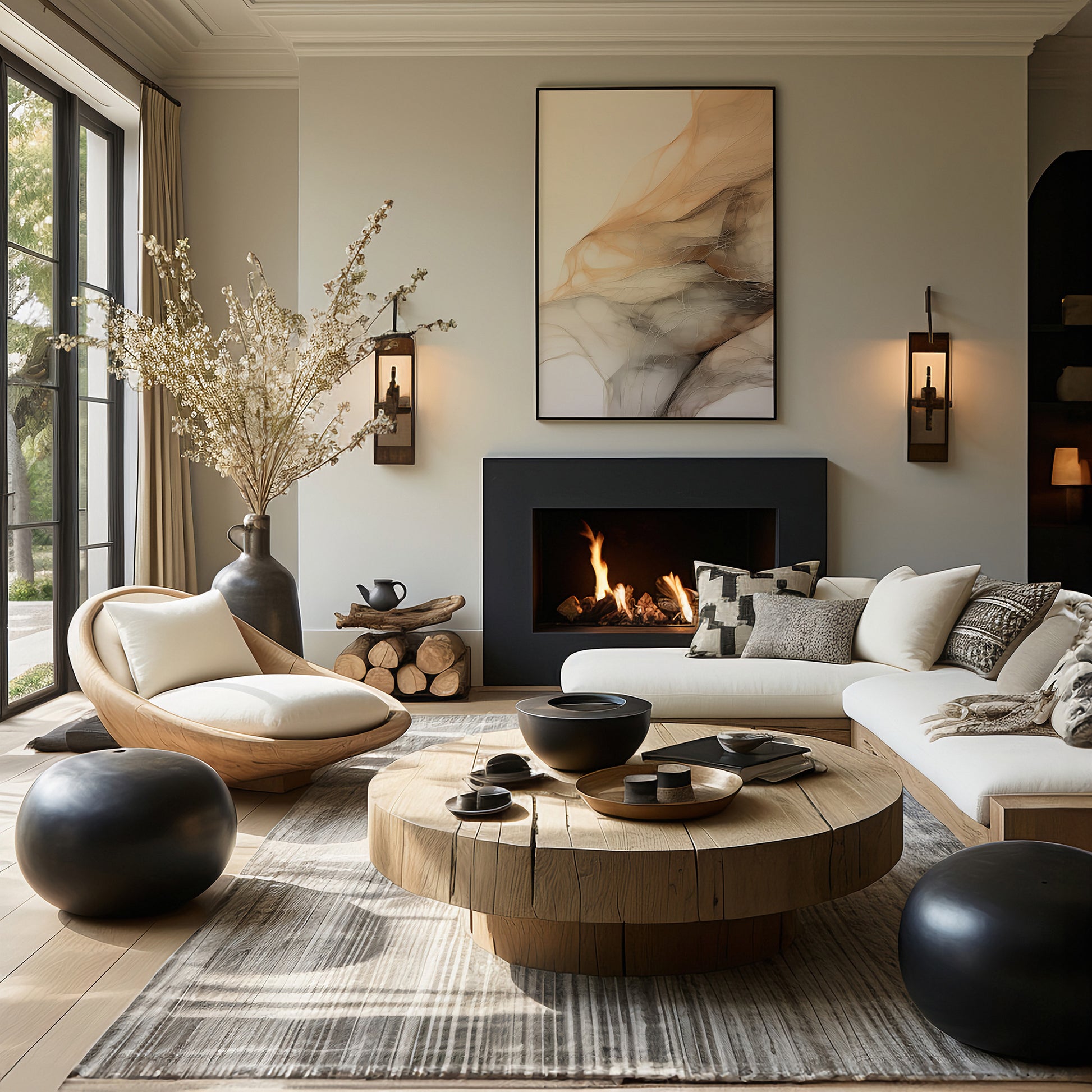 Design Concept No. 39 for Sepia Vein Web Modern Poster Art