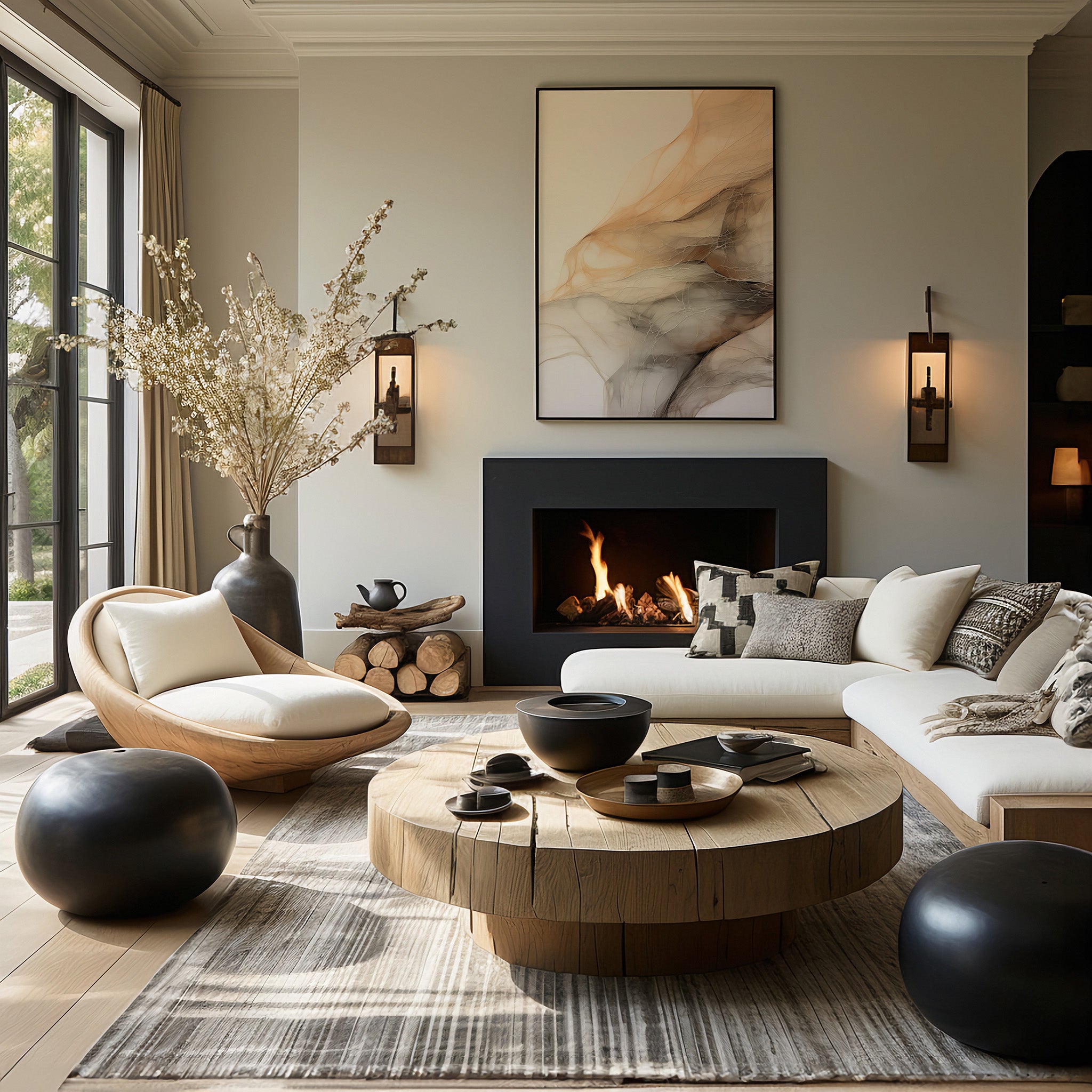 Design Concept No. 39 for Sepia Vein Web Modern Poster Art