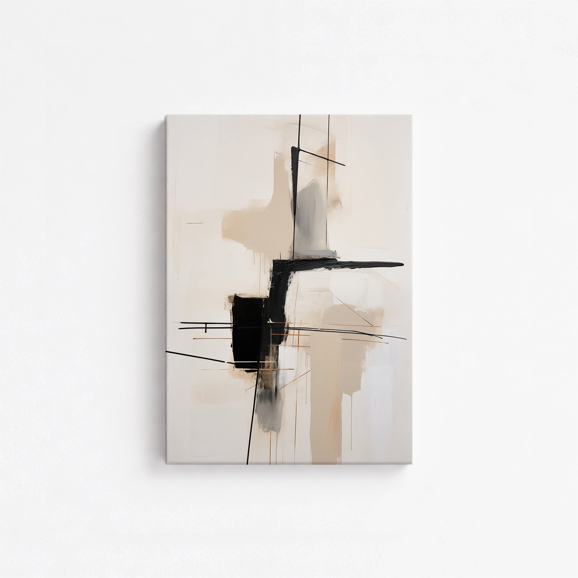 Linear Intersection, 21x30cm Satin Canvas Poster
