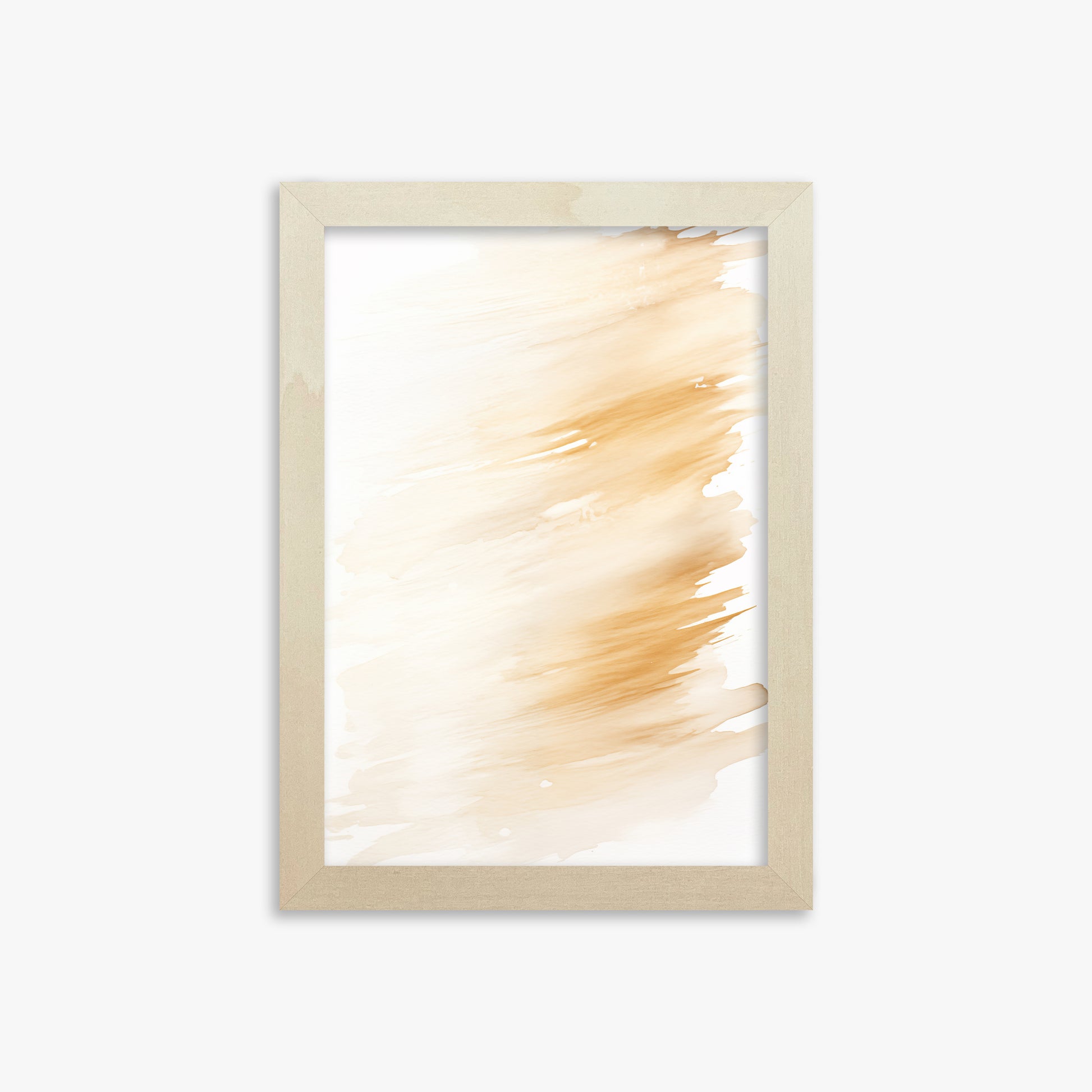 Amber Brush Sweep, 21x30cm Framed Poster With Lime Wood Frame