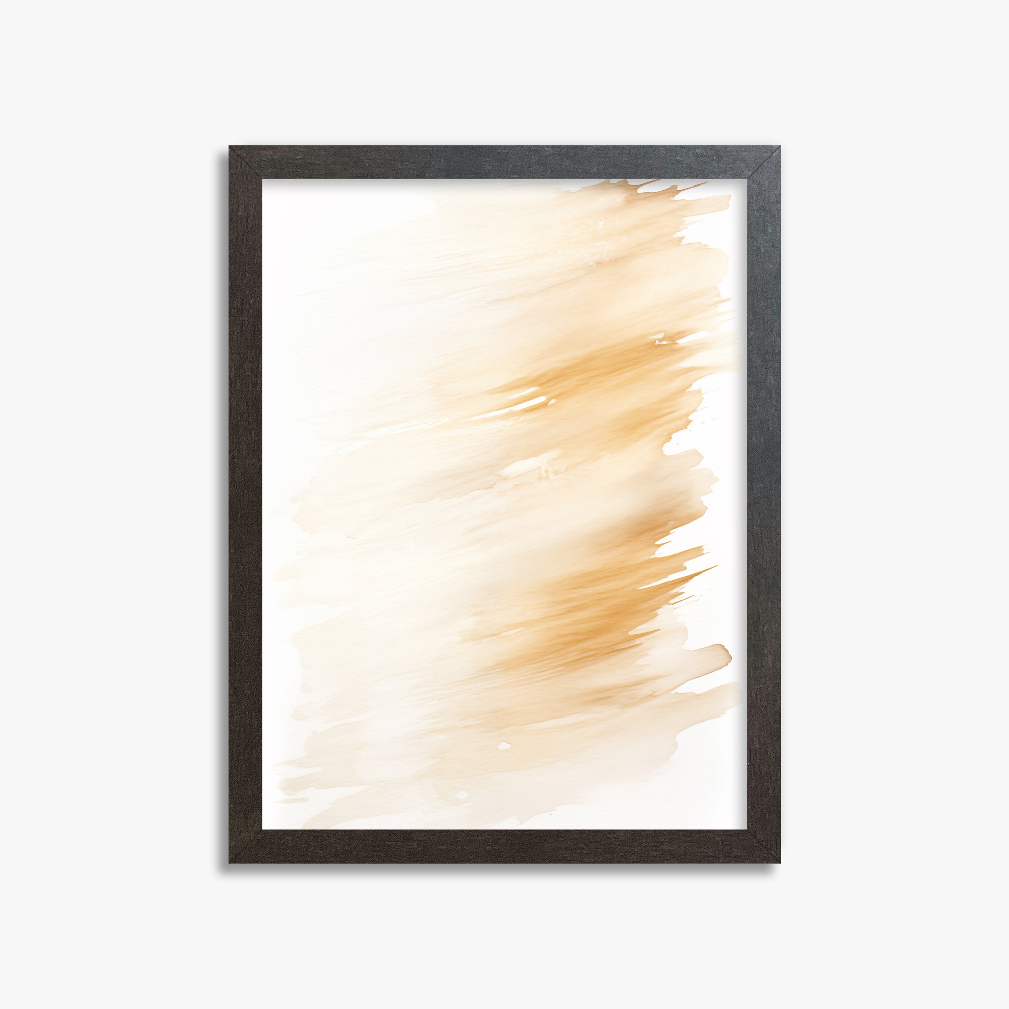 Amber Brush Sweep, 30x40cm Framed Poster With Espresso Frame