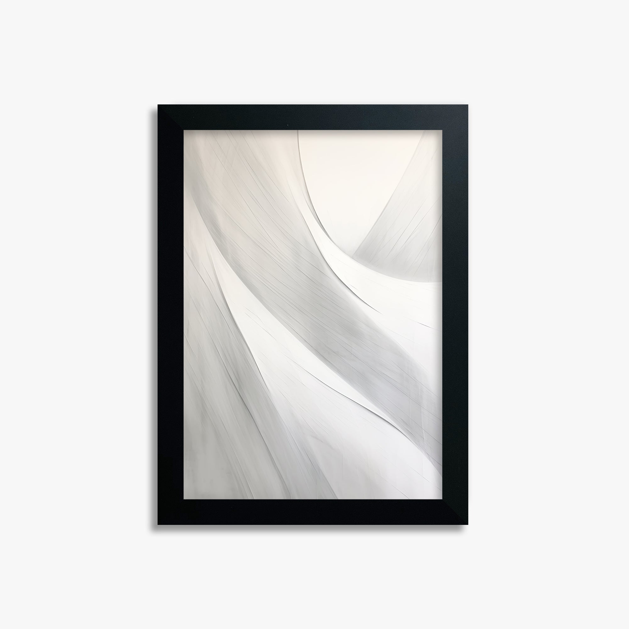 Silk Flow Curves, 21x30cm Framed Poster With Black Frame