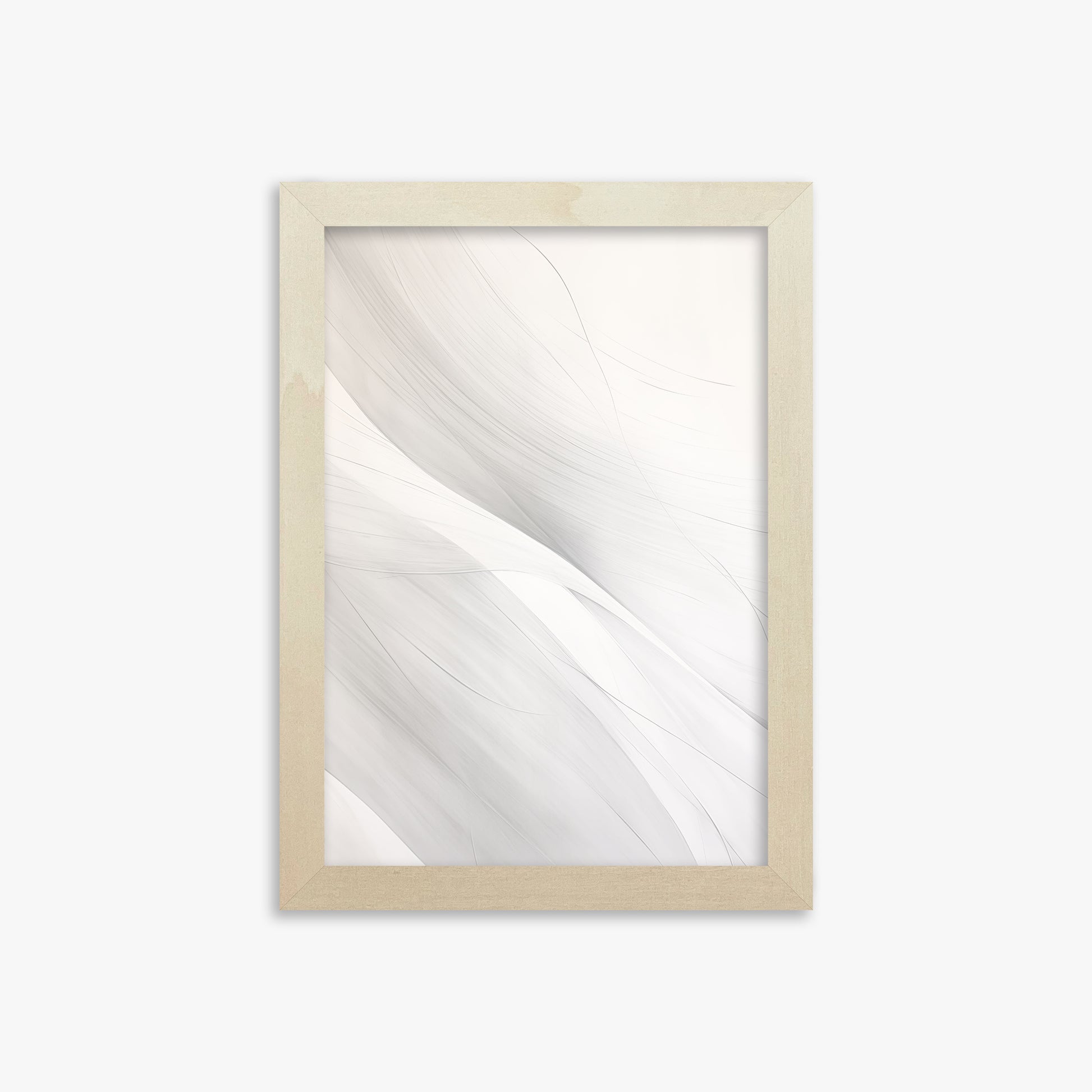 Feather Whisper, 21x30cm Framed Poster With Lime Wood Frame