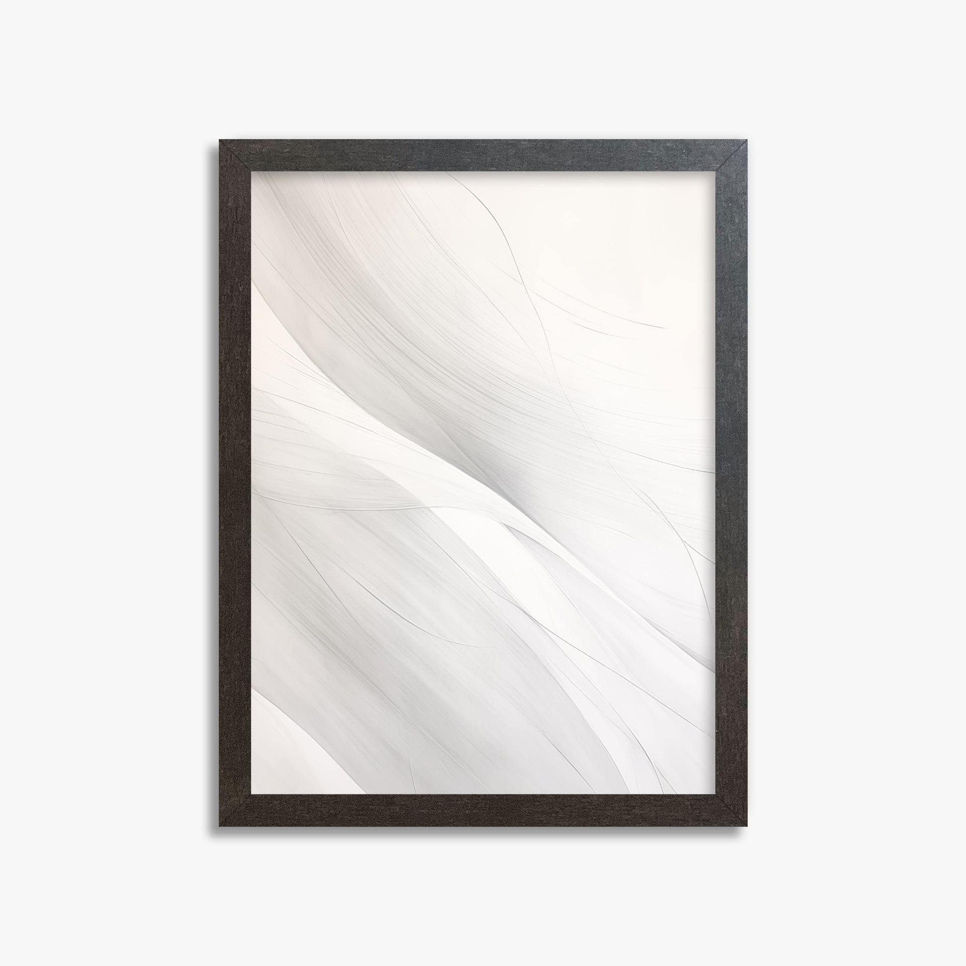 Feather Whisper, 30x40cm Framed Poster With Espresso Frame