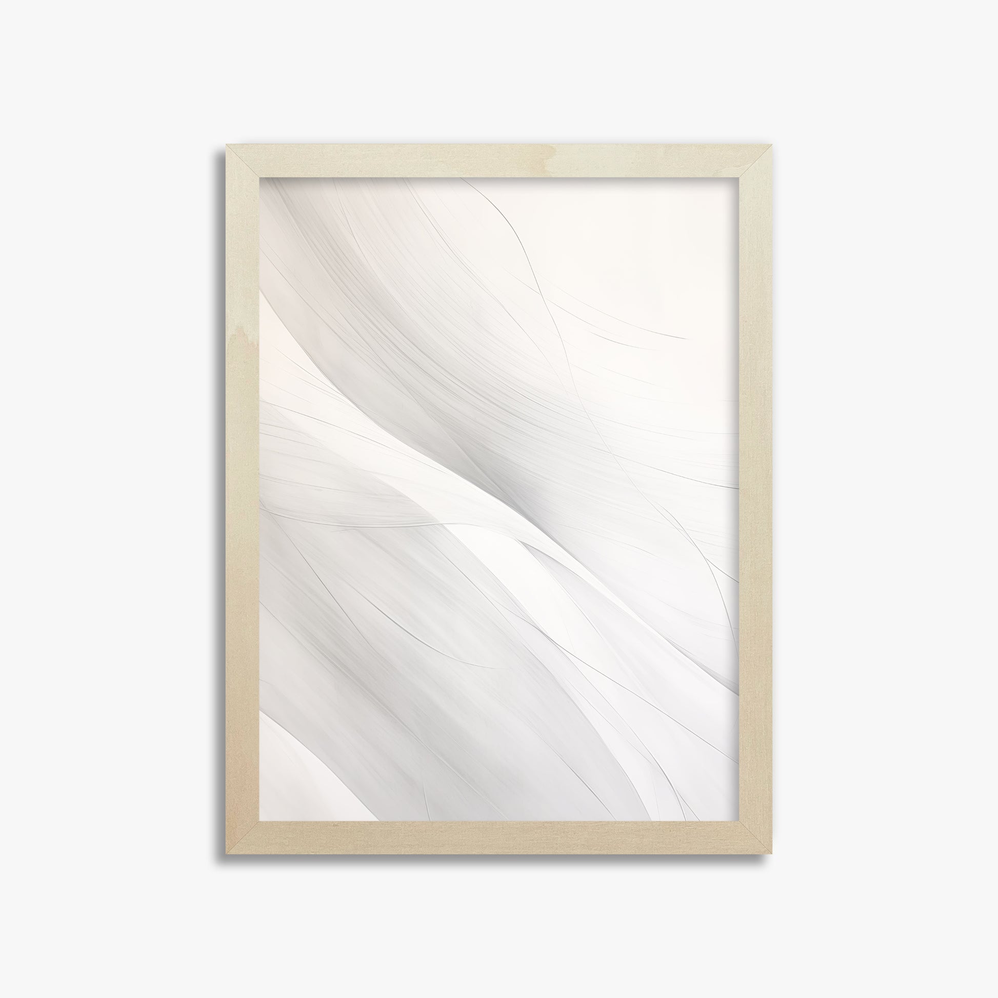 Feather Whisper, 30x40cm Framed Poster With Lime Wood Frame