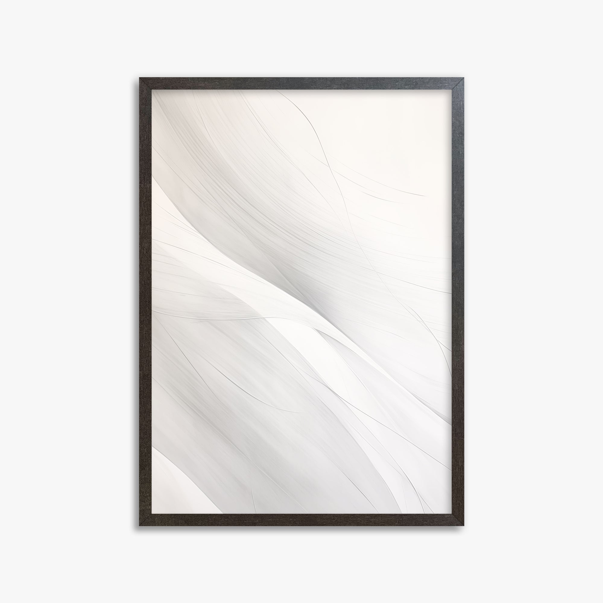 Feather Whisper, 50x70cm Framed Poster With Espresso Frame