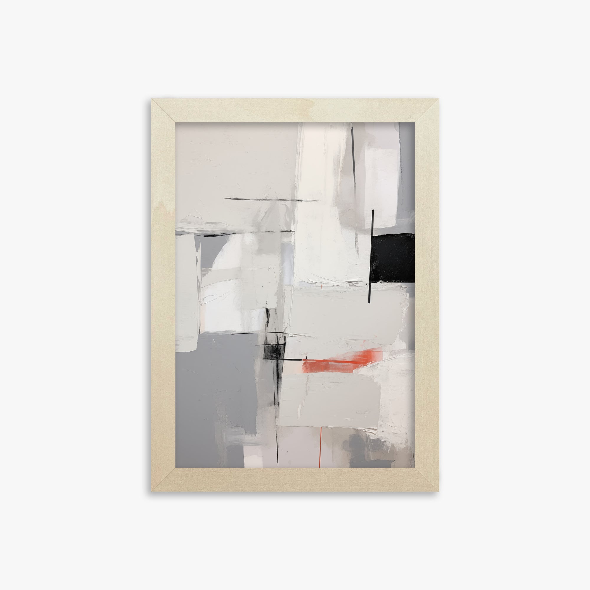 Urban Grid Blur, 21x30cm Framed Poster With Lime Wood Frame