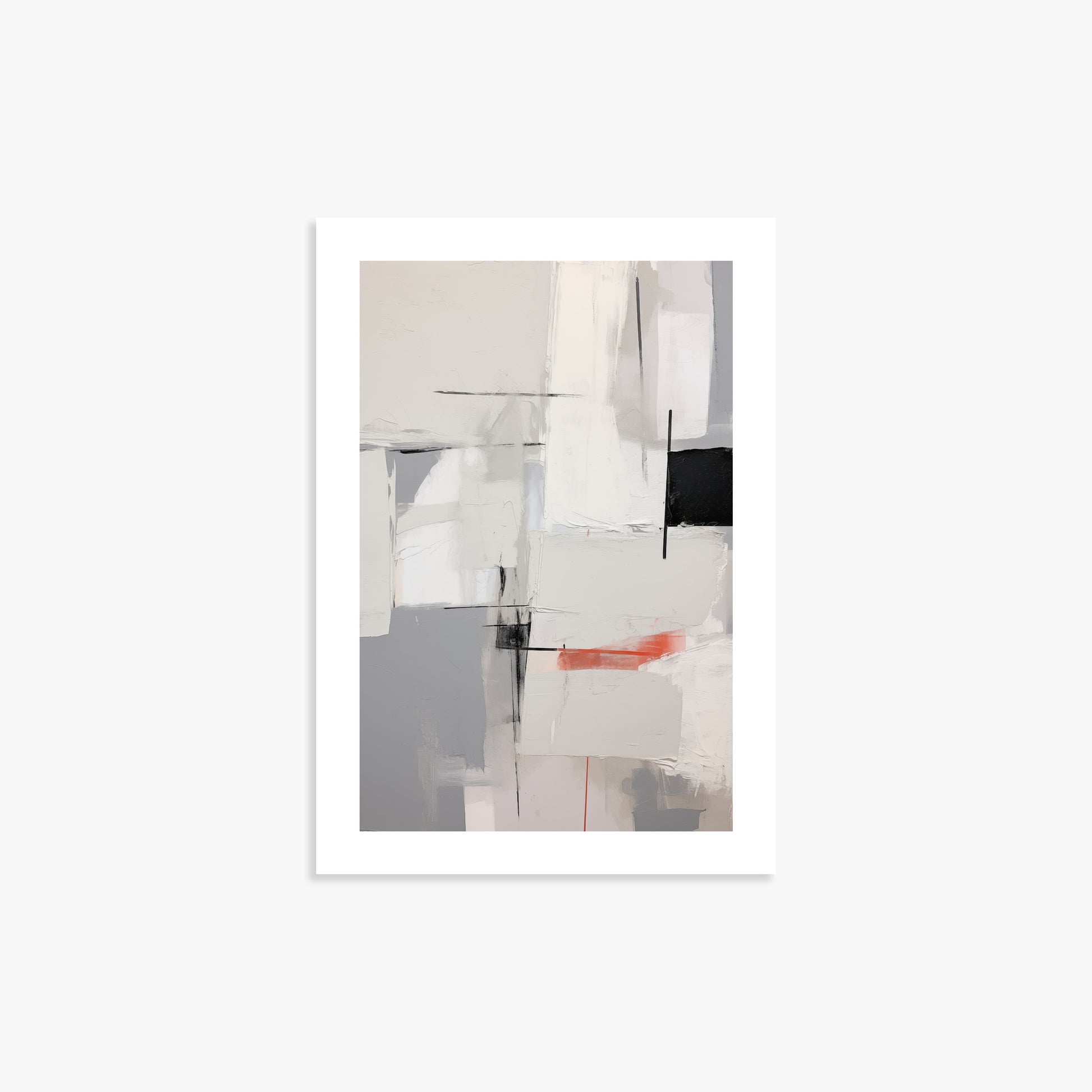 Urban Grid Blur, 21x30cm Poster Unframed