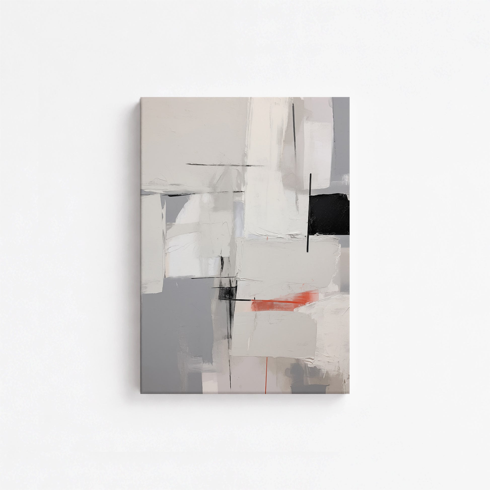 Urban Grid Blur, 21x30cm Satin Canvas Poster