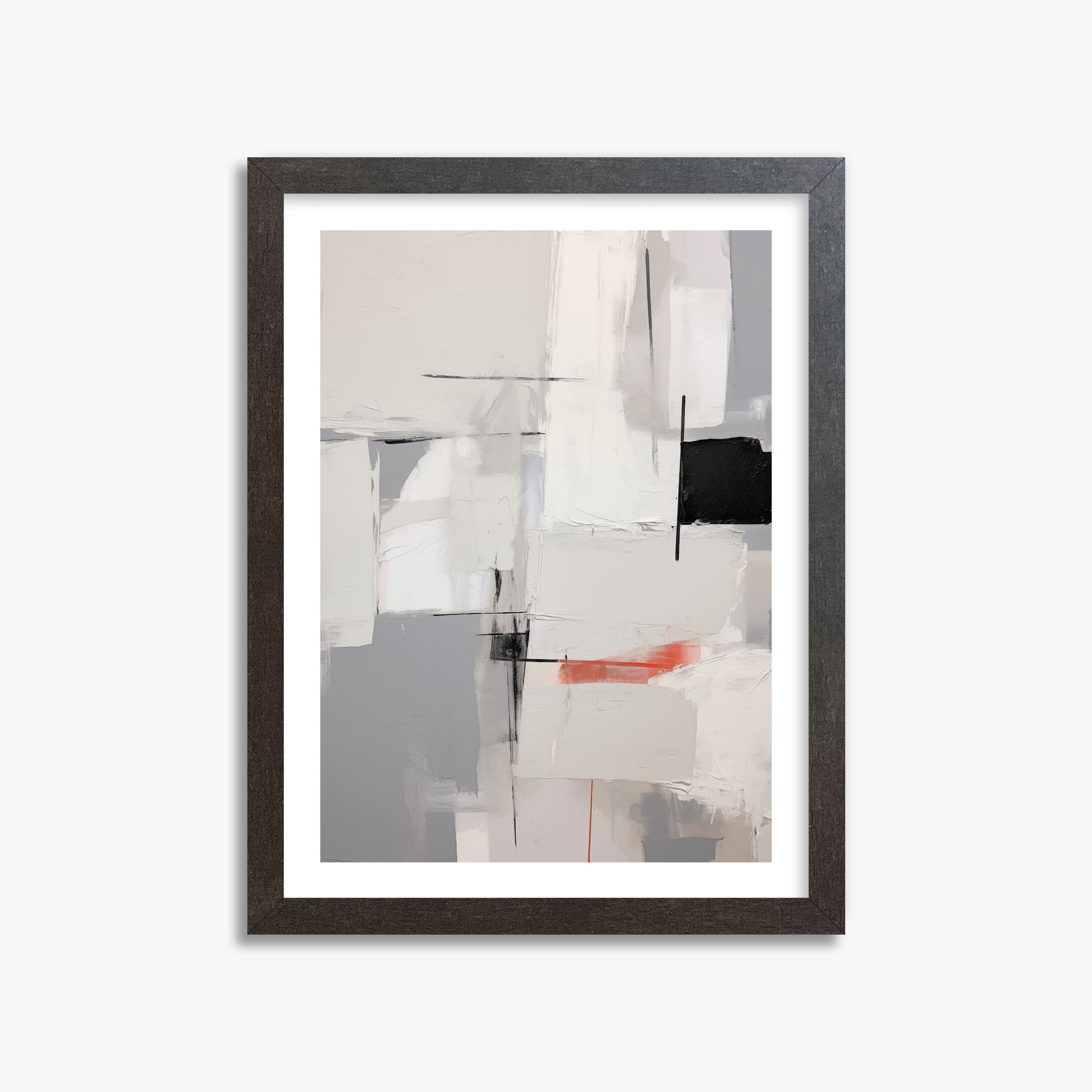 Urban Grid Blur, 30x40cm Framed Poster With Espresso Frame