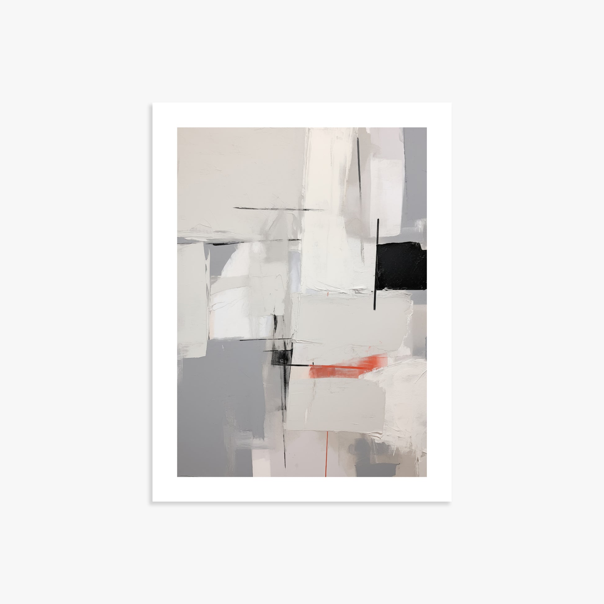 Urban Grid Blur, 30x40cm Poster Unframed