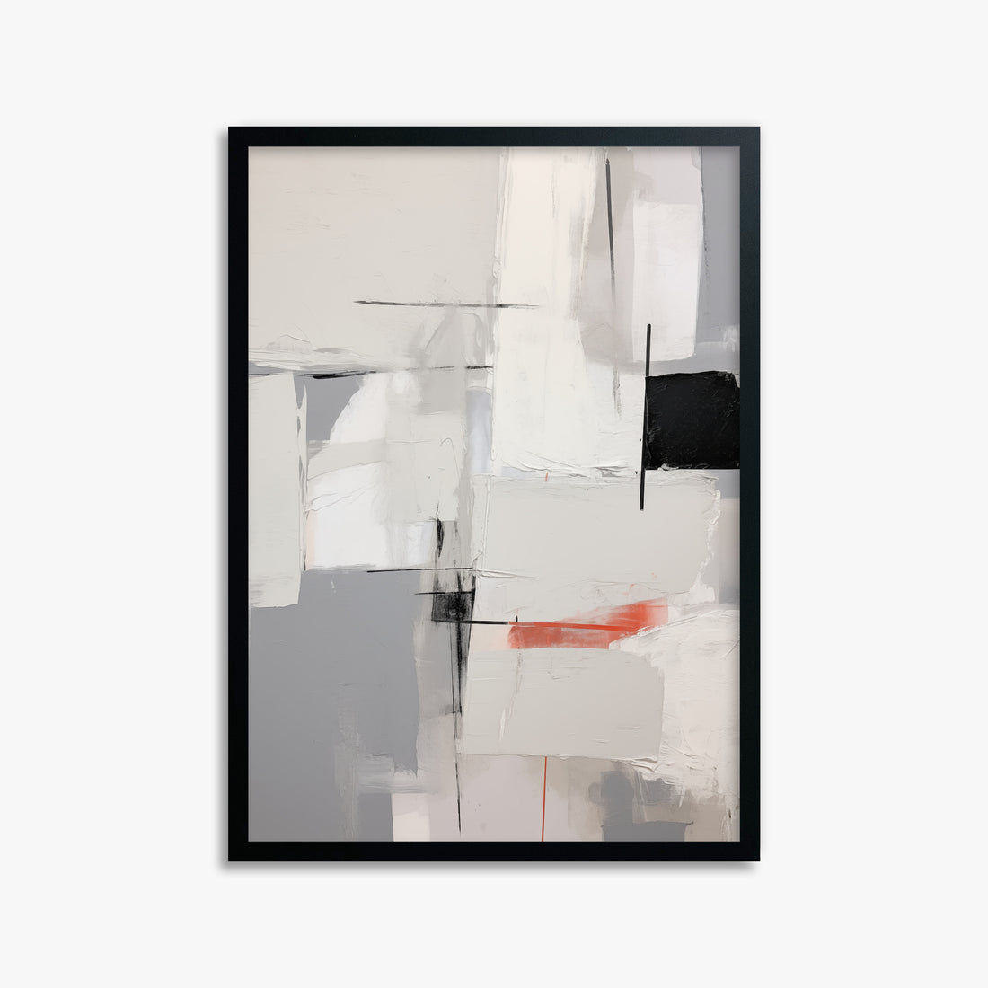 Urban Grid Blur, 50x70cm Framed Poster With Black Frame
