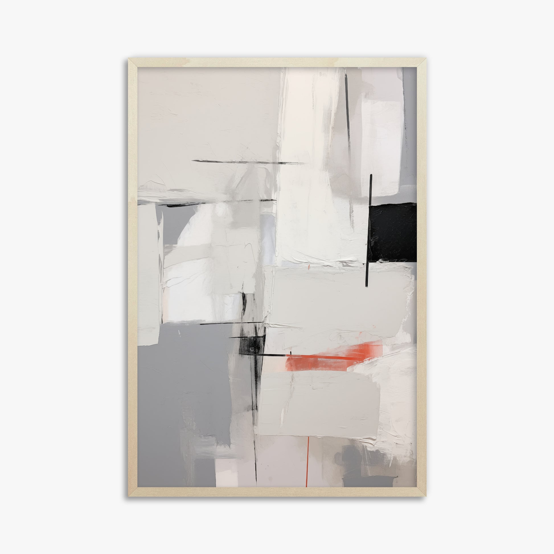 Urban Grid Blur, 61x91cm Framed Poster With Lime Wood Frame