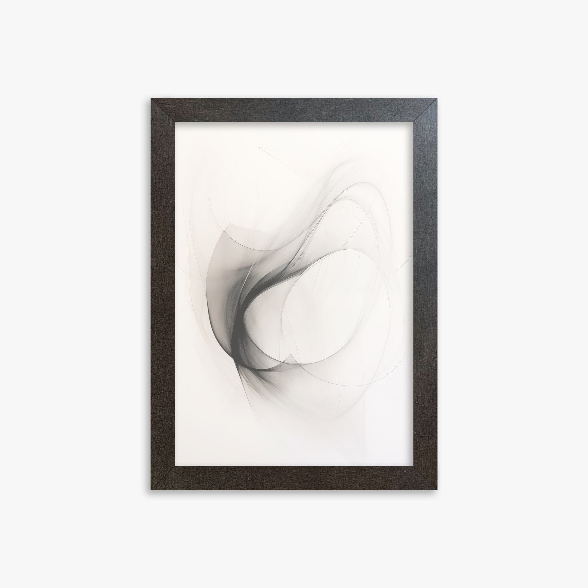 Ethereal Smoke Dance, 21x30cm Framed Poster With Espresso Frame