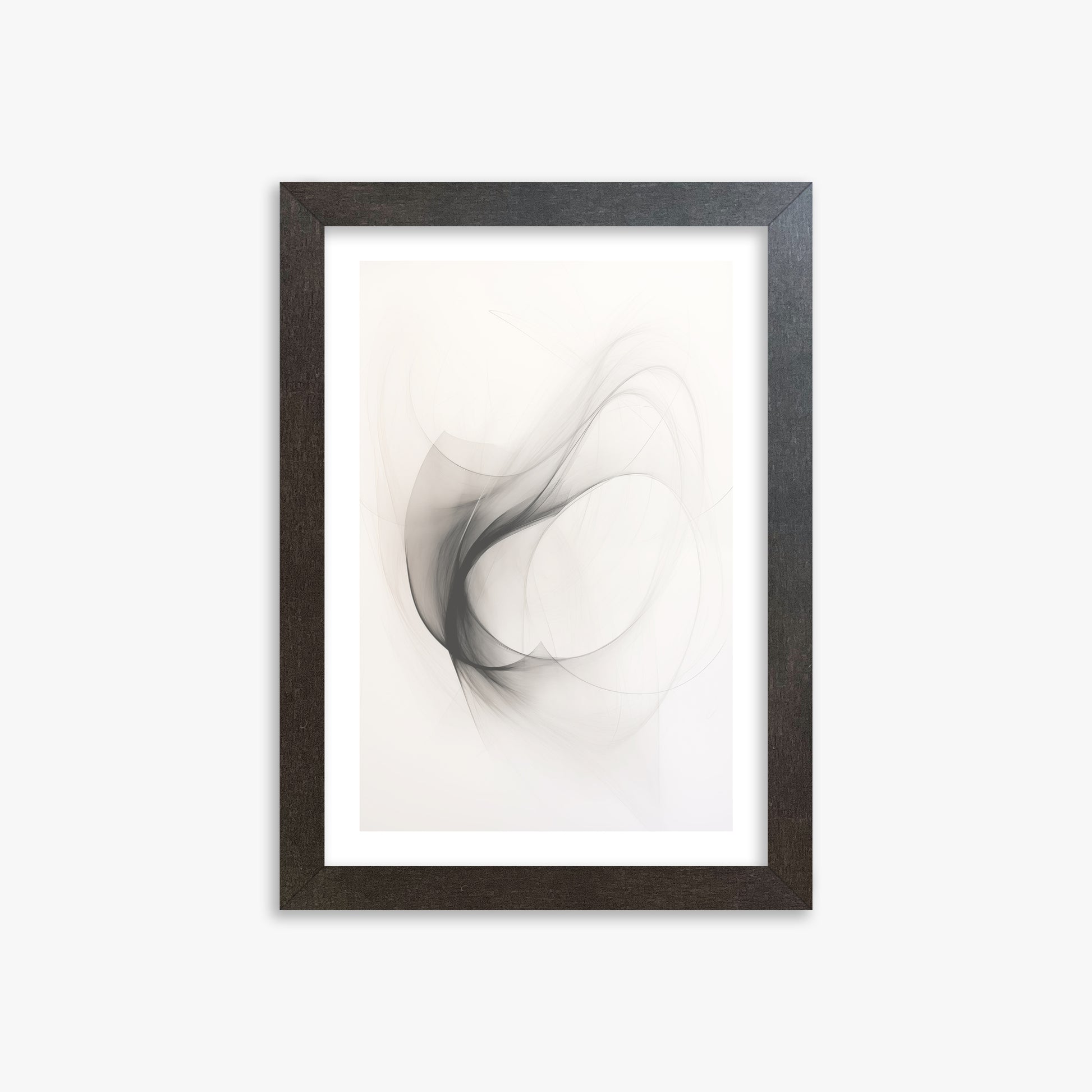 Ethereal Smoke Dance, 21x30cm Framed Poster With Espresso Frame