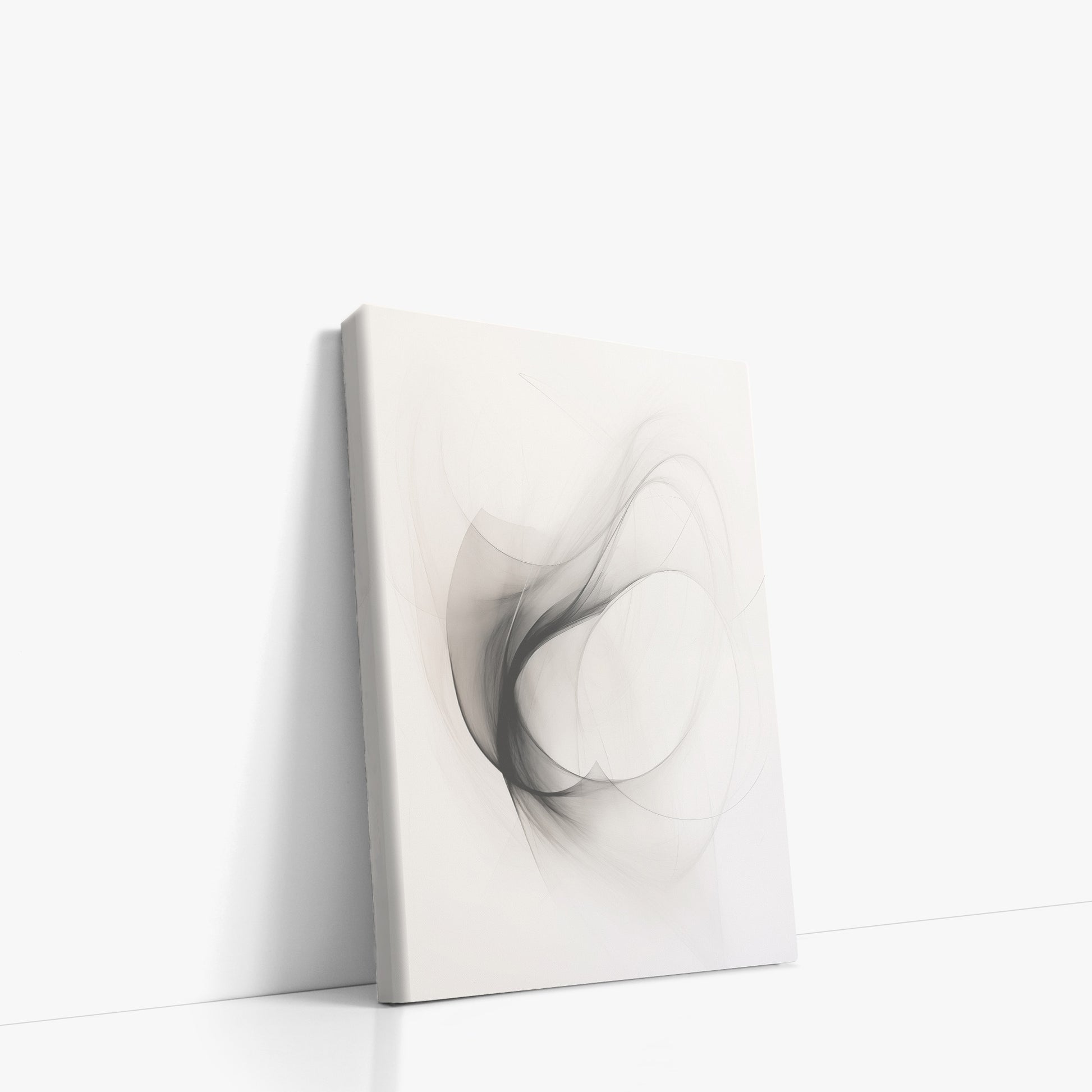 Ethereal Smoke Dance, 21x30cm Satin Canvas Poster Left Angle