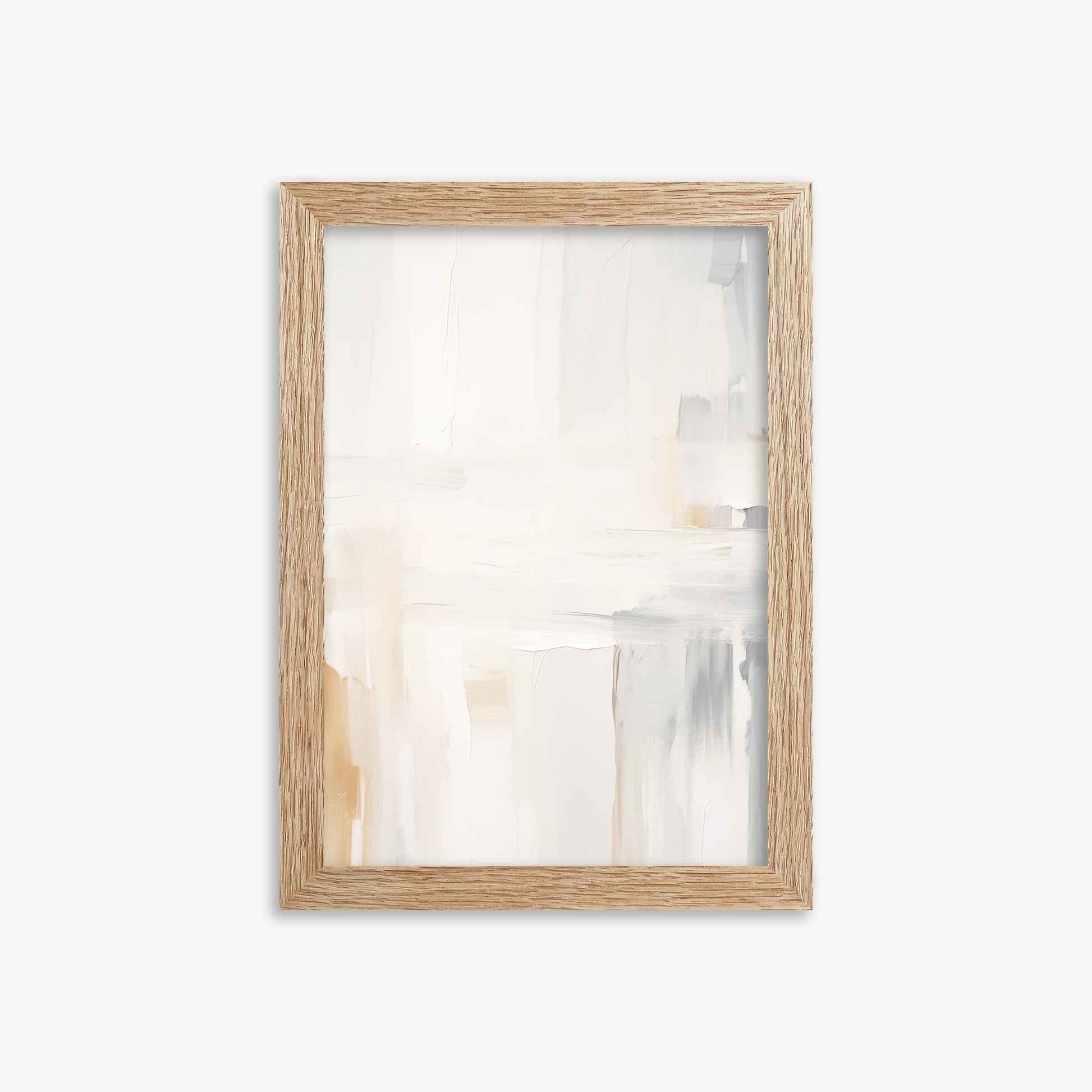 Whispered Clarity, 21x30cm Framed Art Reproduction With Raw Oak Frame