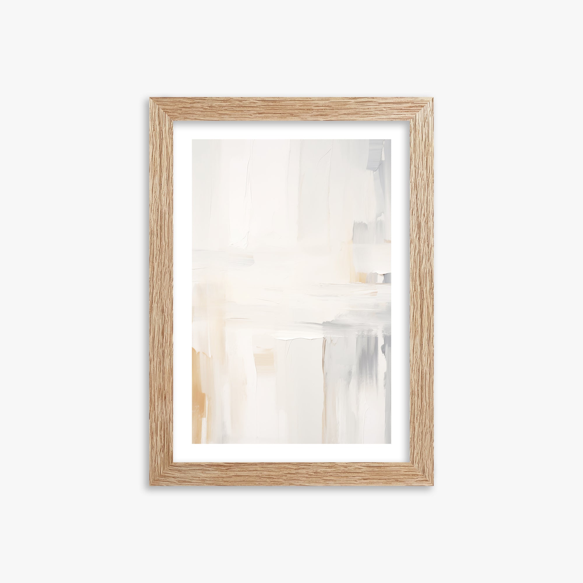 Whispered Clarity, 21x30cm Framed Art Reproduction With Raw Oak Frame
