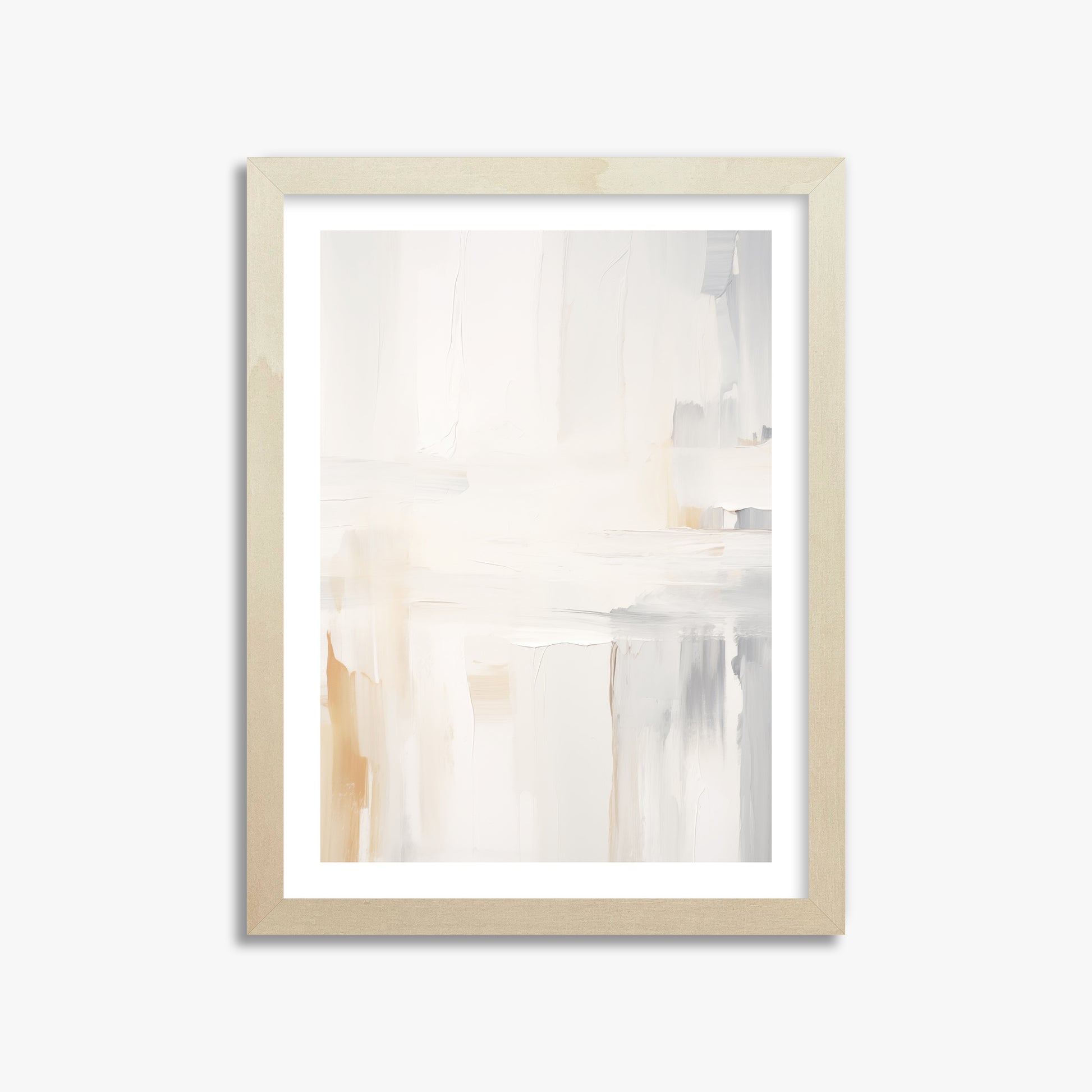 Whispered Clarity, 30x40cm Framed Art Reproduction With Lime Wood Frame