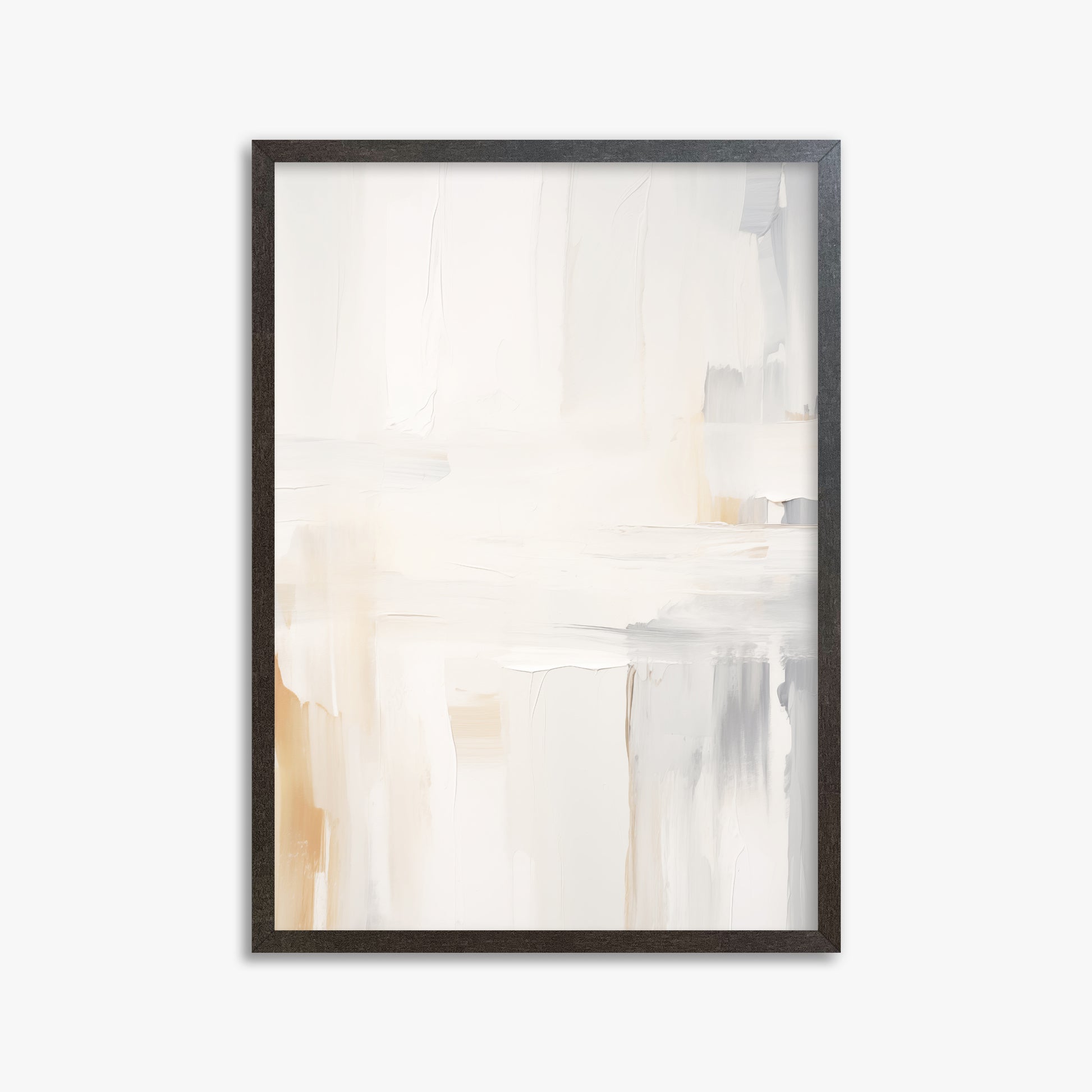 Whispered Clarity, 50x70cm Framed Art Reproduction With Espresso Frame